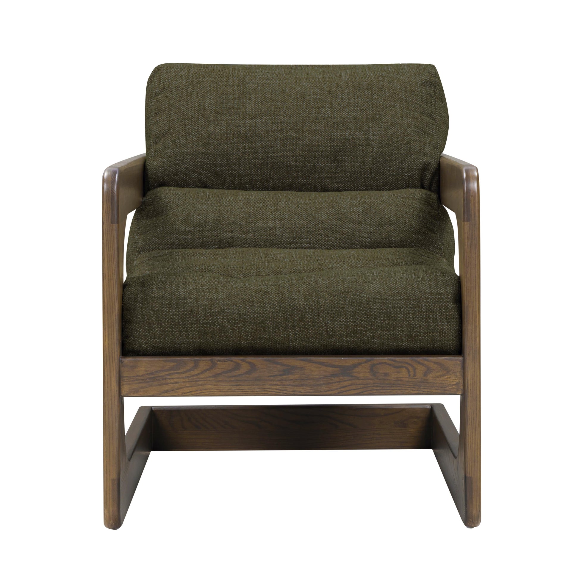 Palma Textured Contract Grade Weave Fabric Accent Chair Forest Green by Tov Furniture