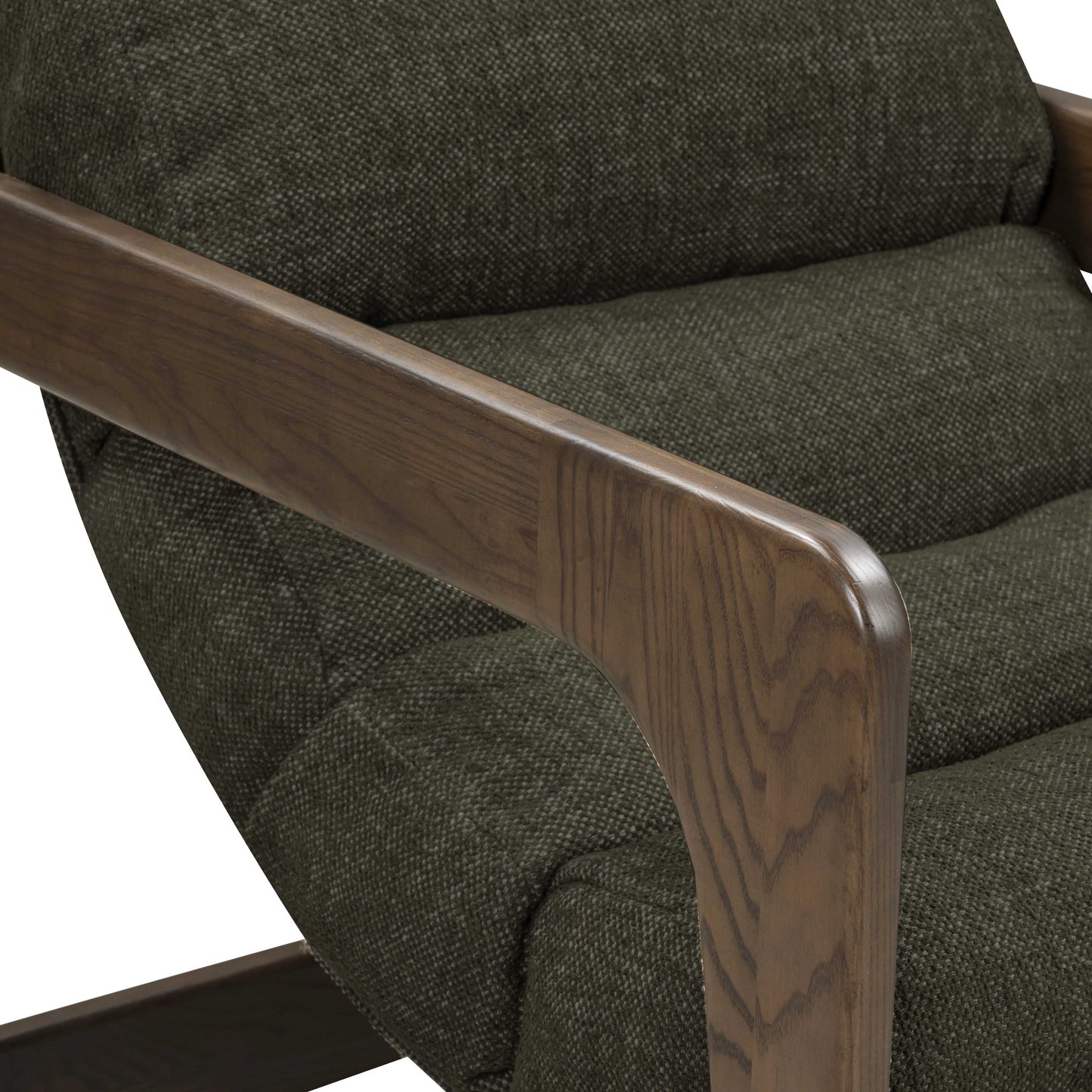 Palma Textured Contract Grade Weave Fabric Accent Chair Forest Green by Tov Furniture