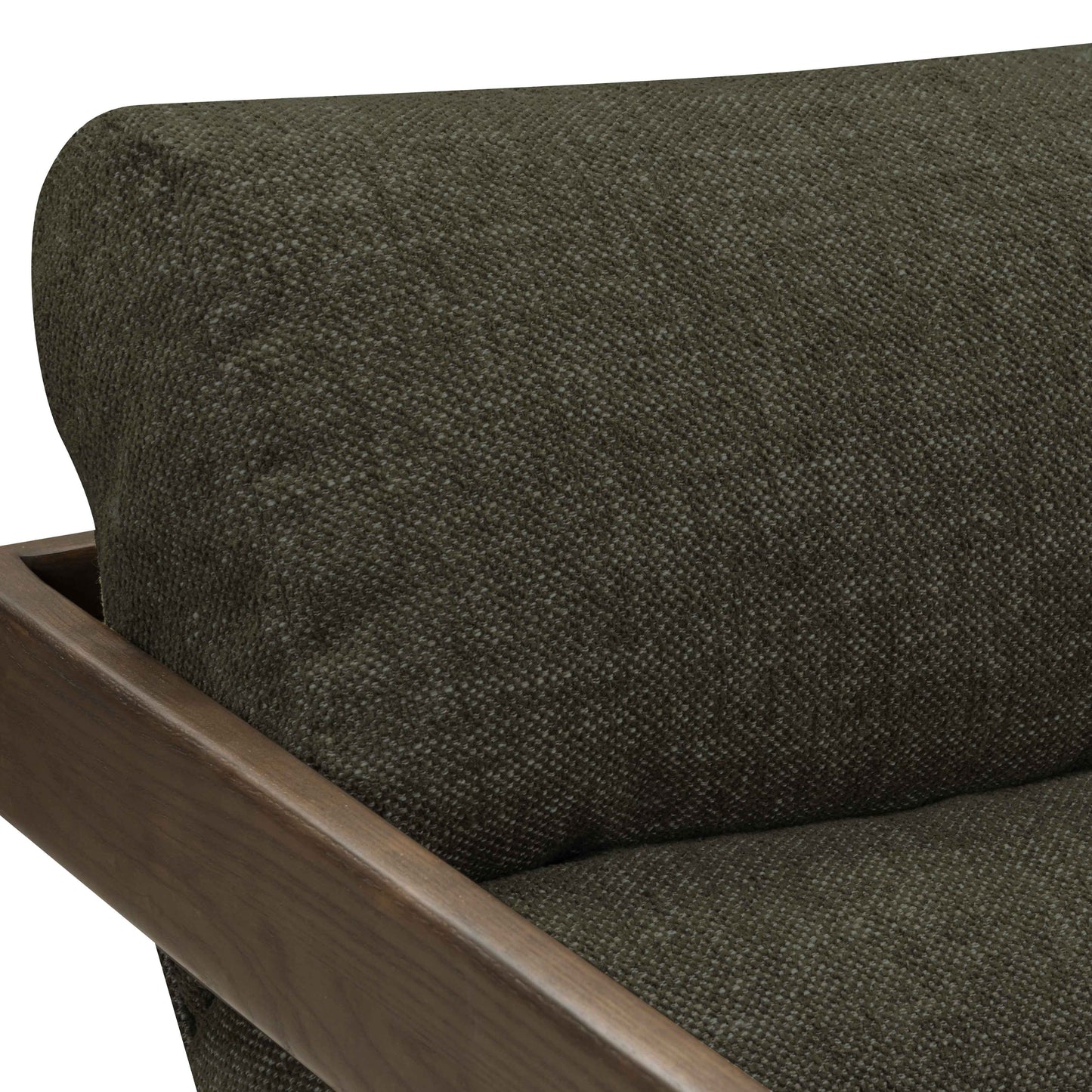 Palma Textured Contract Grade Weave Fabric Accent Chair Forest Green by Tov Furniture