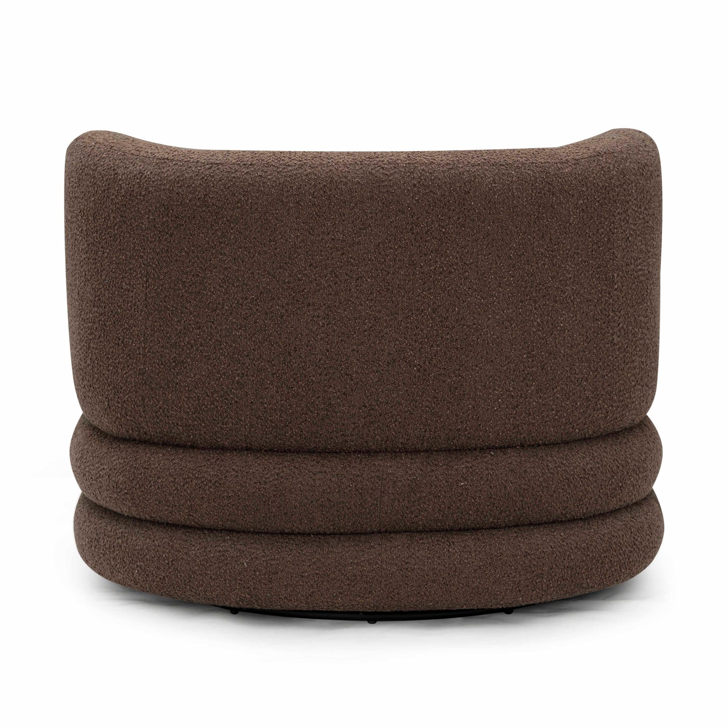 Astor Heavy Performance Boucle Swivel Hotel Lounge Chair Brown by Tov Furniture