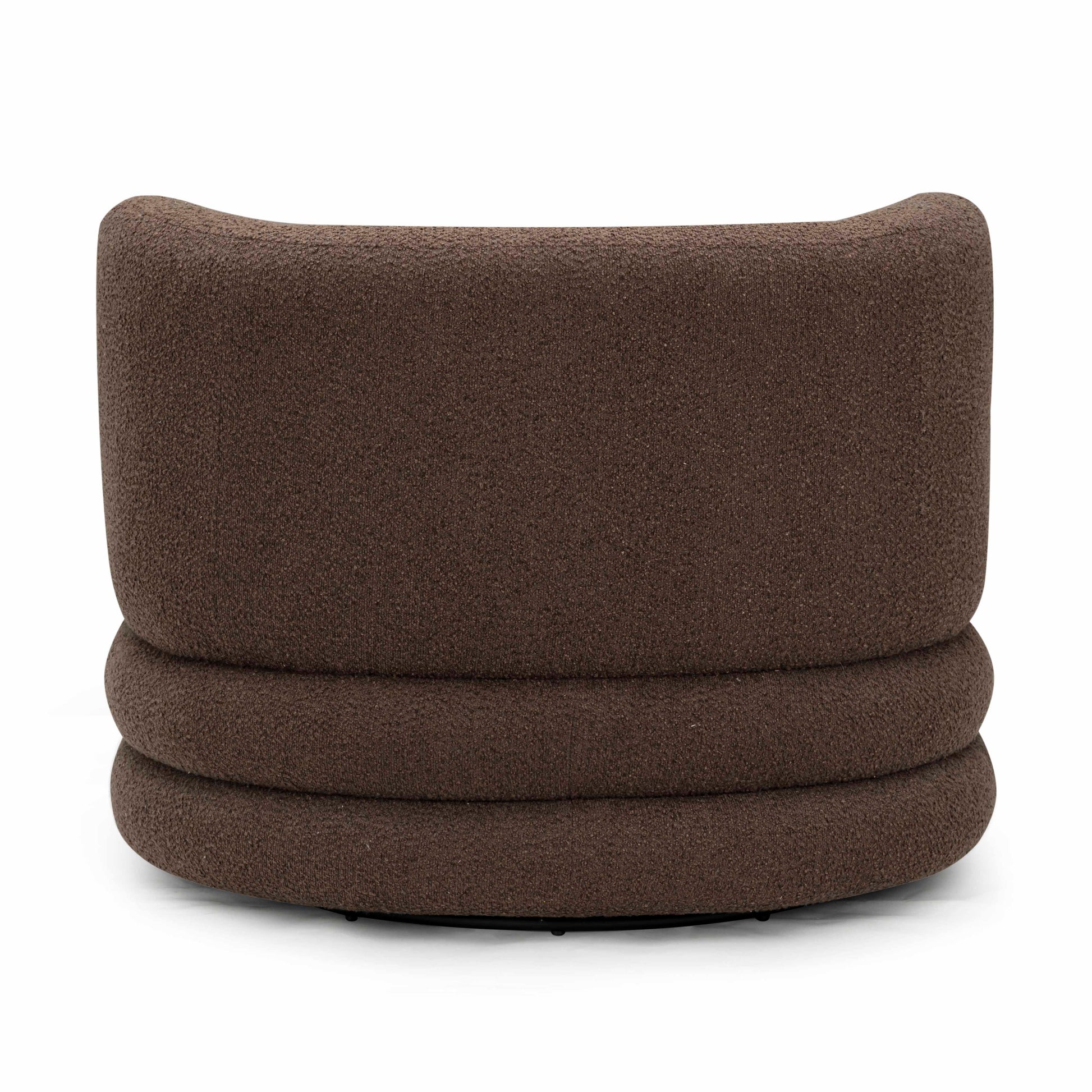 Astor Heavy Performance Boucle Swivel Hotel Lounge Chair Brown by Tov Furniture