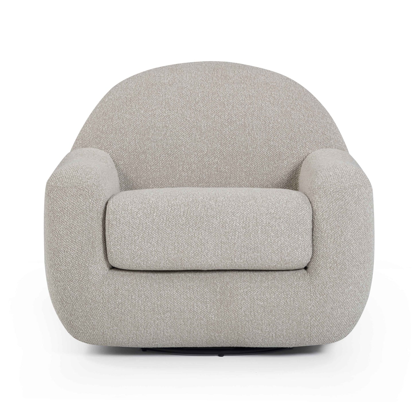 Tiago Warm Grey Performance Boucle Swivel Accent Chair Warm Grey by Tov Furniture