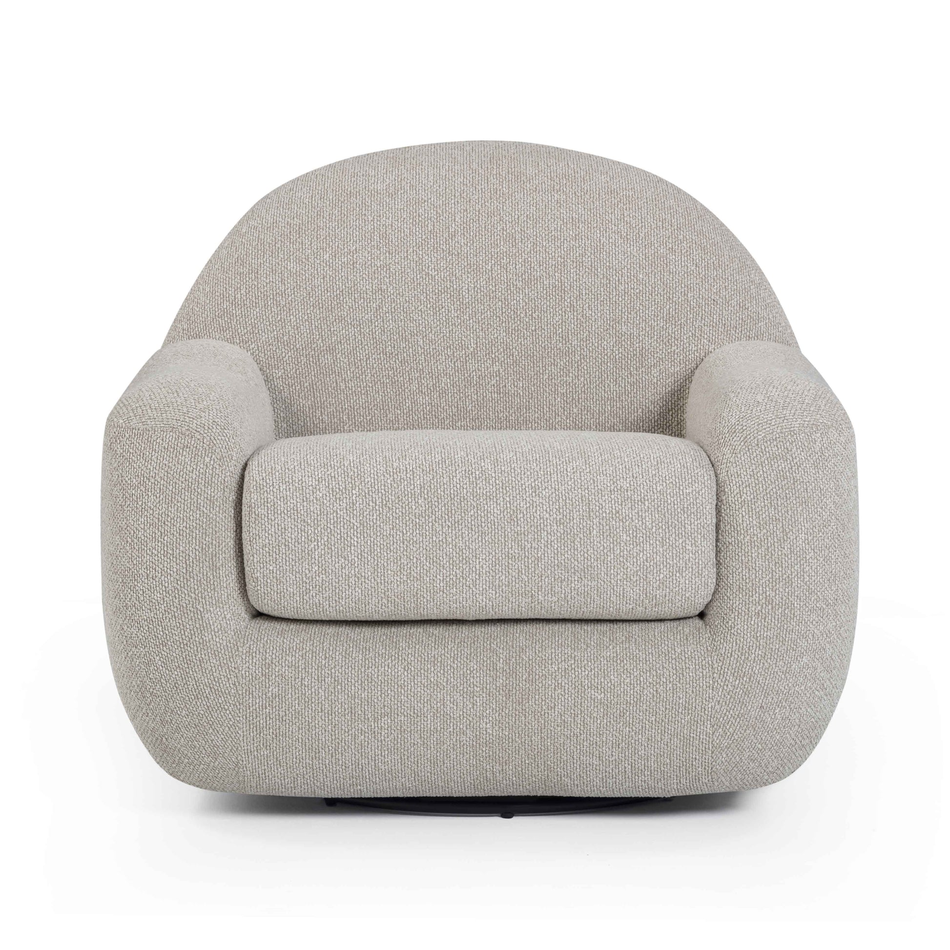 Tiago Warm Grey Performance Boucle Swivel Accent Chair Warm Grey by Tov Furniture