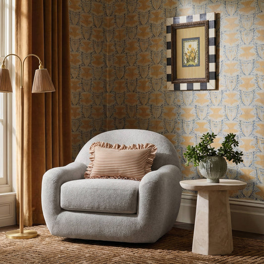 Tiago Warm Grey Performance Boucle Swivel Accent Chair by TOV Furniture – photo 2 of 7