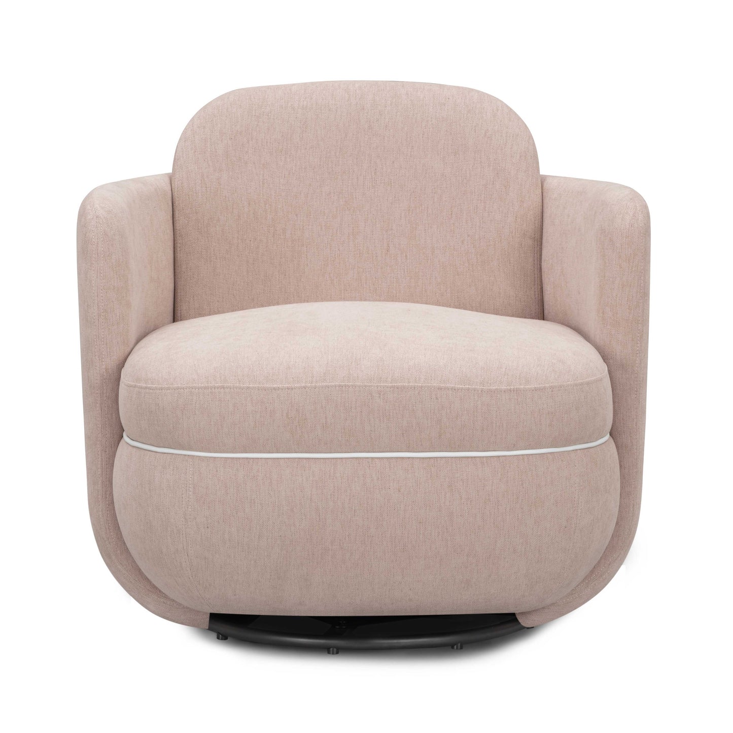 Wolfie Performance Chenille Swivel Accent Chair Pink by Tov Furniture