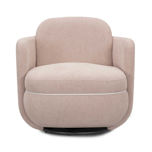 Wolfie Performance Chenille Swivel Accent Chair Pink by Tov Furniture