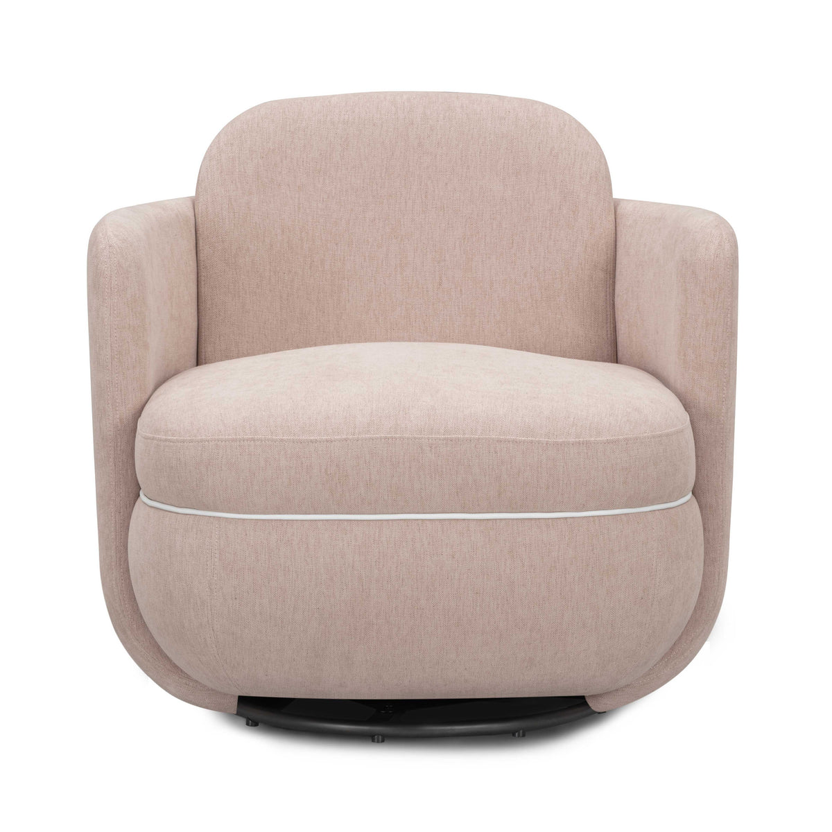 Wolfie Light Pink Performance Chenille Swivel Accent Chair by TOV Furniture – photo 1 of 8