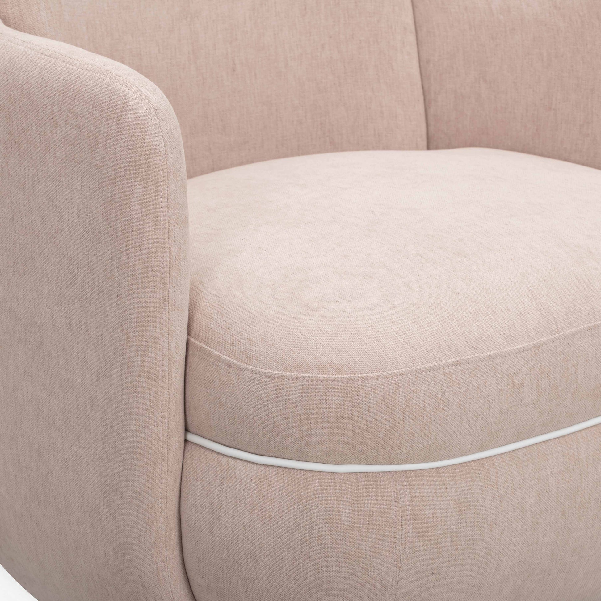 Wolfie Performance Chenille Swivel Accent Chair Pink by Tov Furniture