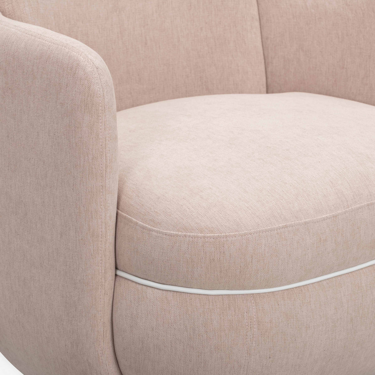 Wolfie Light Pink Performance Chenille Swivel Accent Chair by TOV Furniture – photo 6 of 8
