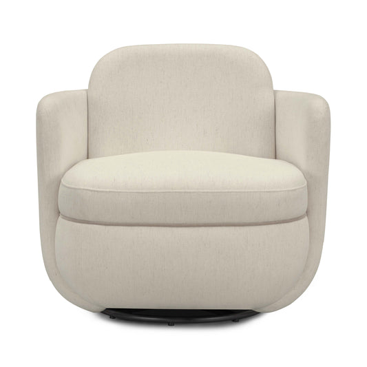 Wolfie Performance Chenille Swivel Accent Chair Cream by Tov Furniture