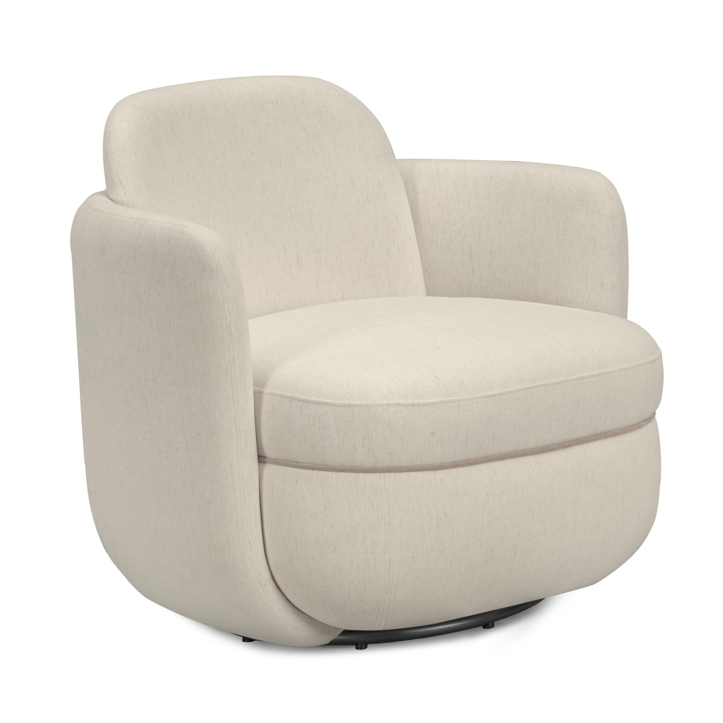 Wolfie Performance Chenille Swivel Accent Chair Cream by Tov Furniture