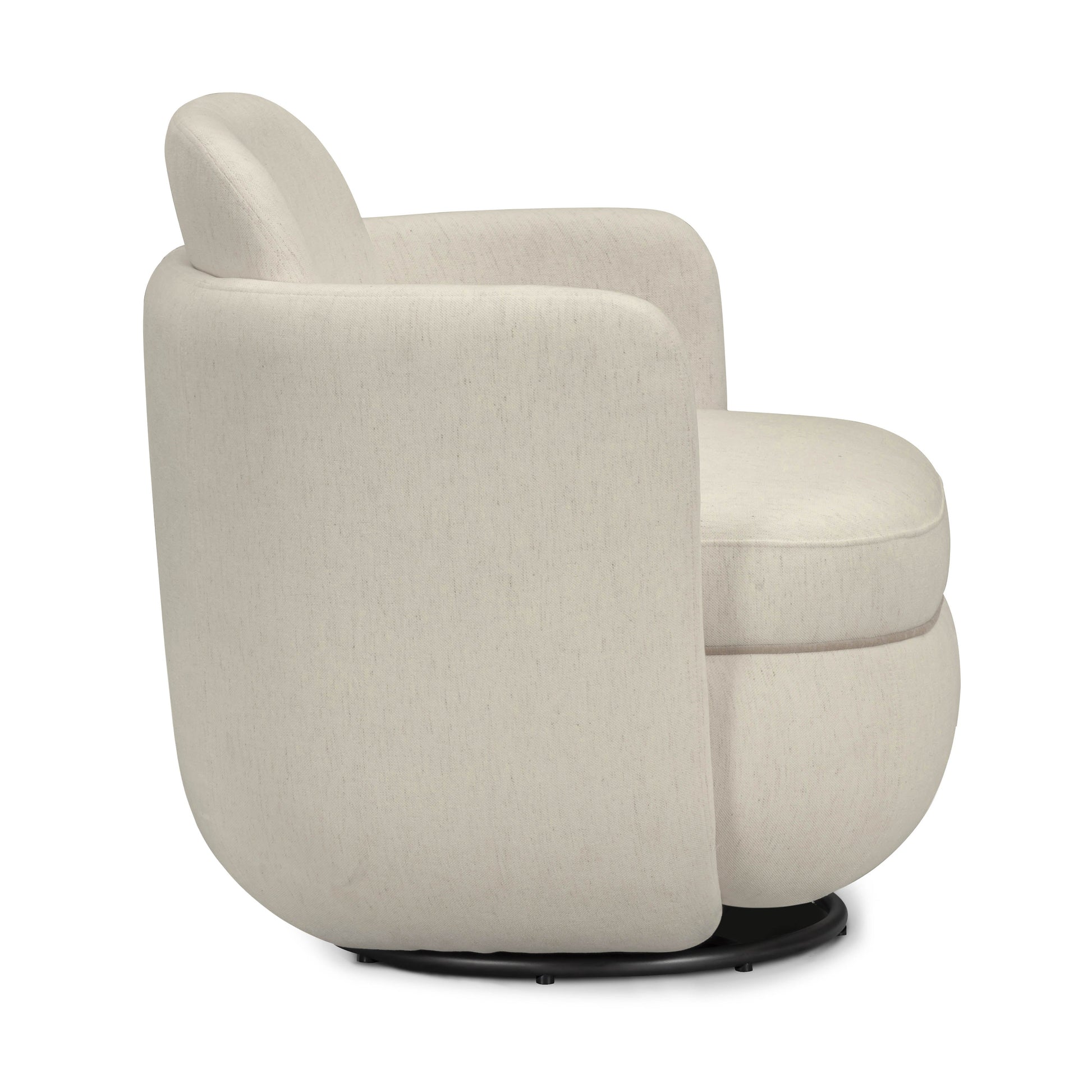 Wolfie Performance Chenille Swivel Accent Chair Cream by Tov Furniture