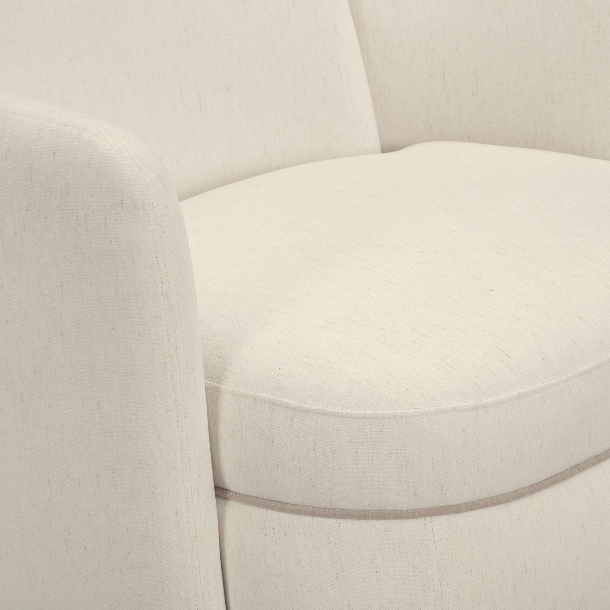 Wolfie Performance Chenille Swivel Accent Chair Cream by Tov Furniture