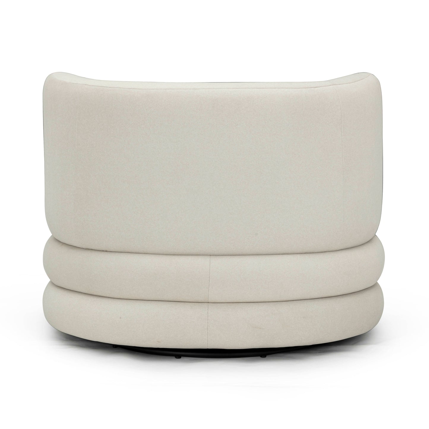 Astor Performance Faux Mohair Swivel Hotel Lounge Chair Cream by Tov Furniture