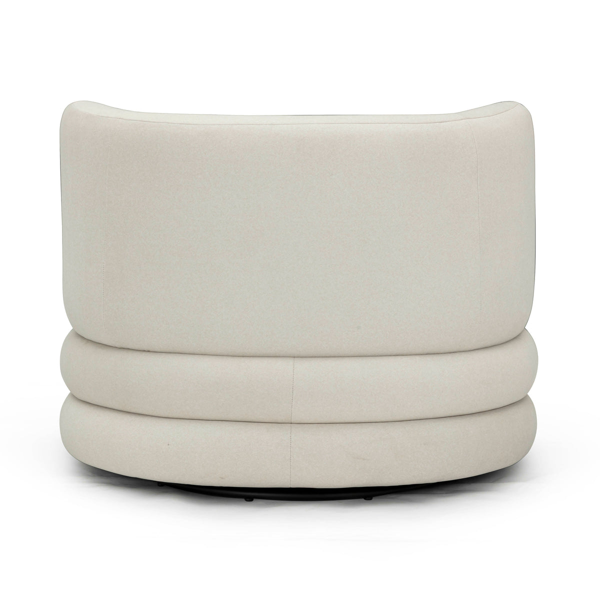 Astor Performance Faux Mohair Swivel Hotel Lounge Chair in Cream by TOV Furniture – photo 5 of 7