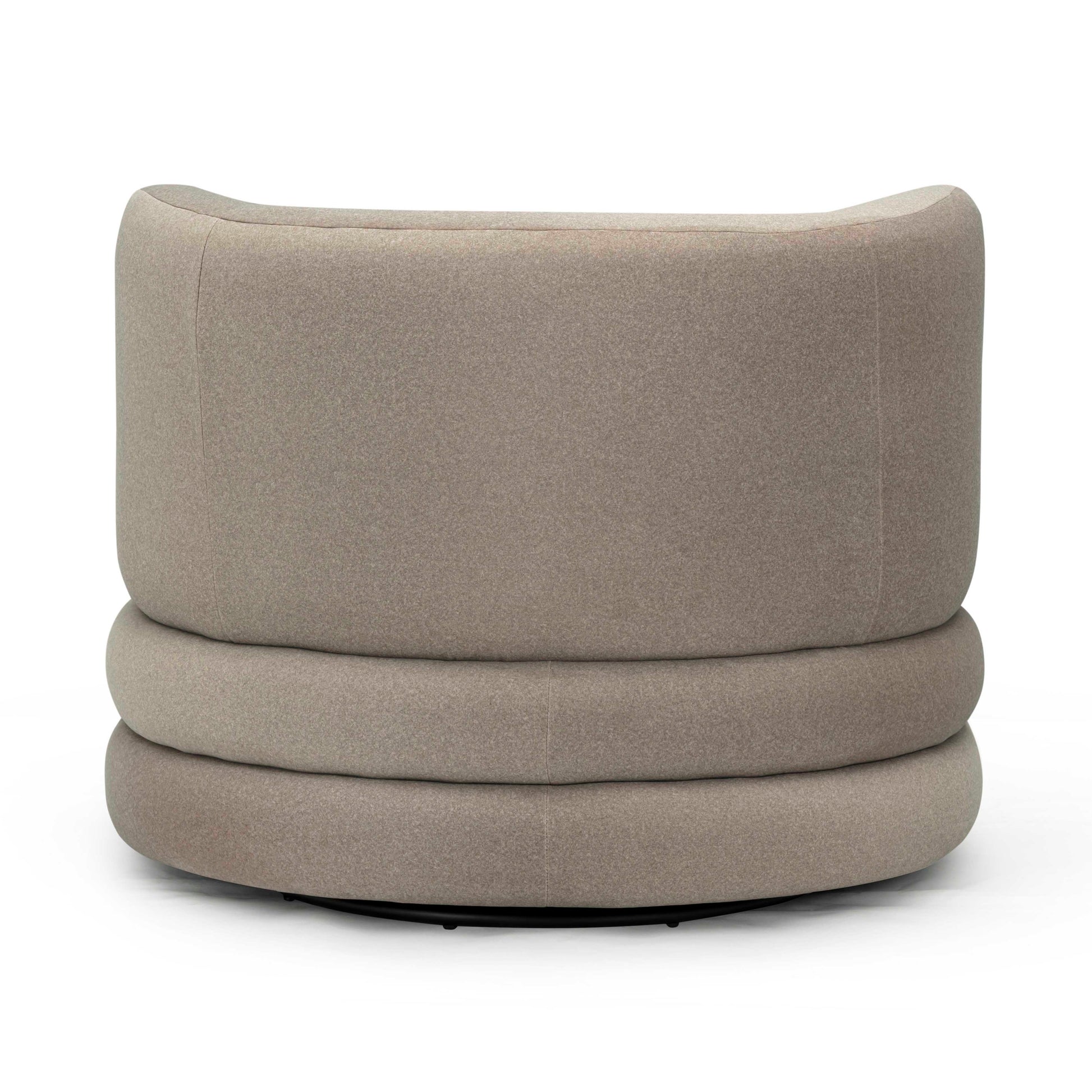 Astor Performance Faux Mohair Swivel Hotel Lounge Chair Taupe by Tov Furniture