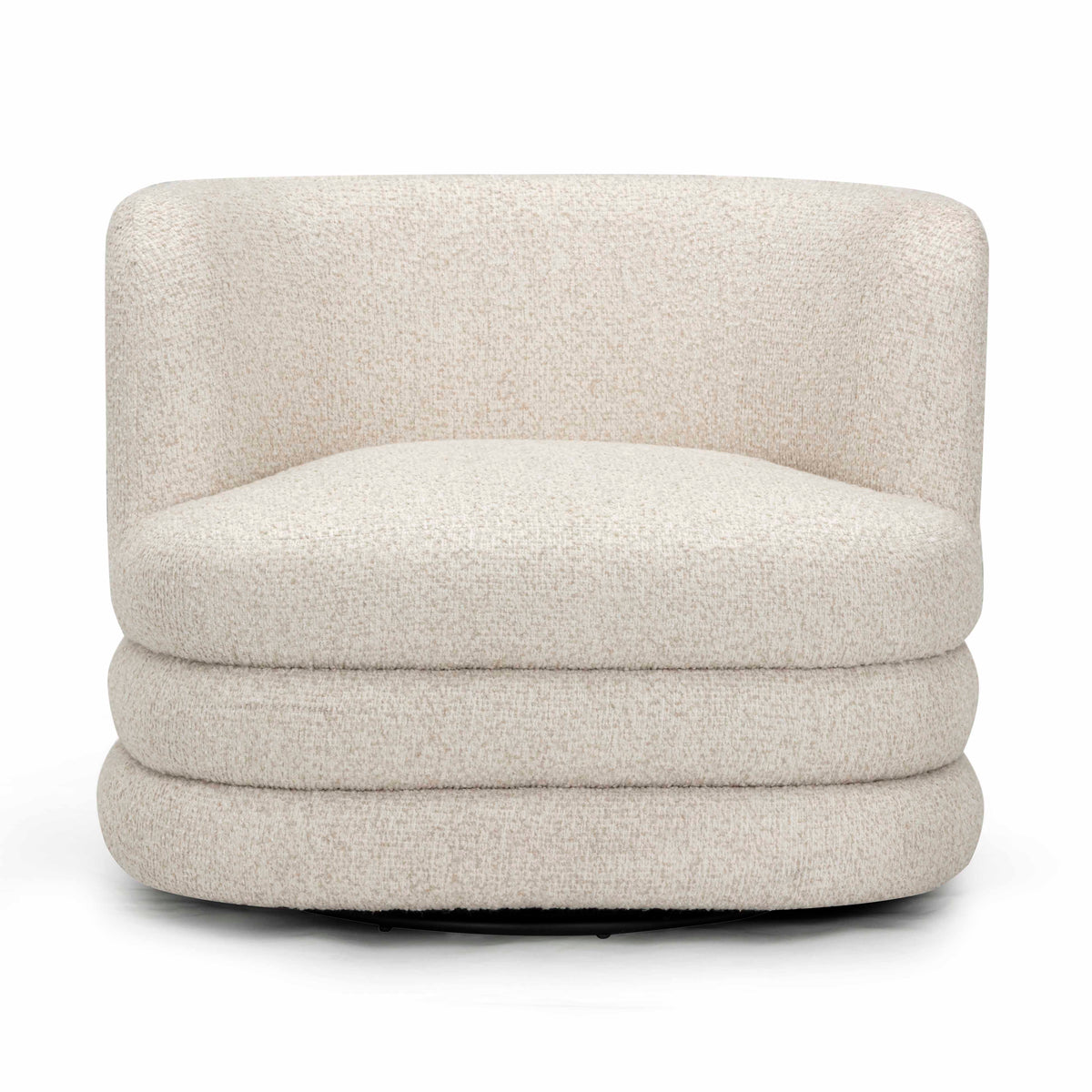Astor Cream Heavy Performance Boucle Swivel Hotel Lounge Chair by TOV Furniture – photo 1 of 8
