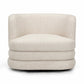 Astor Heavy Performance Boucle Swivel Hotel Lounge Chair Cream by Tov Furniture