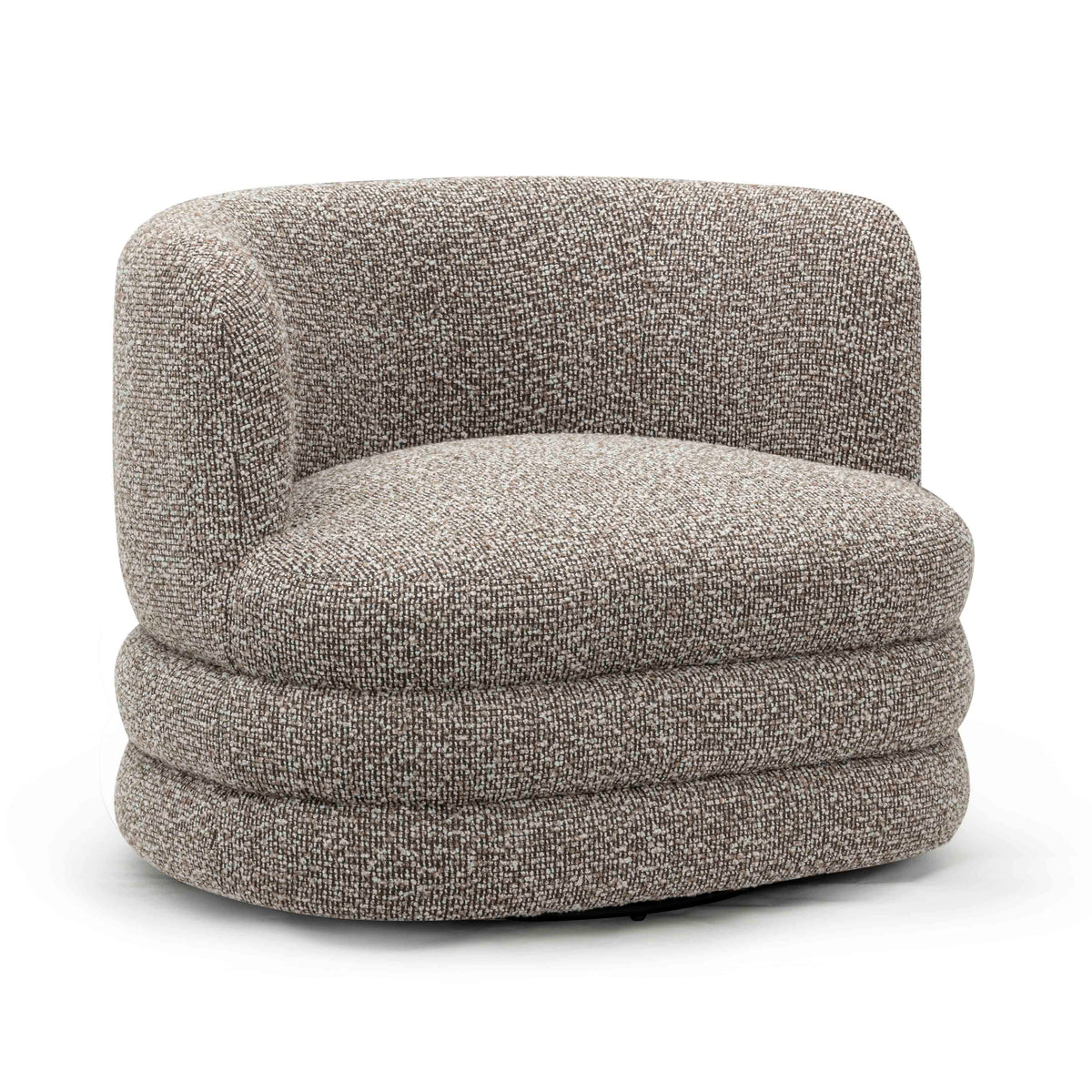 Astor Heathered Grey Performance Boucle Swivel Hotel Lounge Chair by TOV Furniture – photo 3 of 8