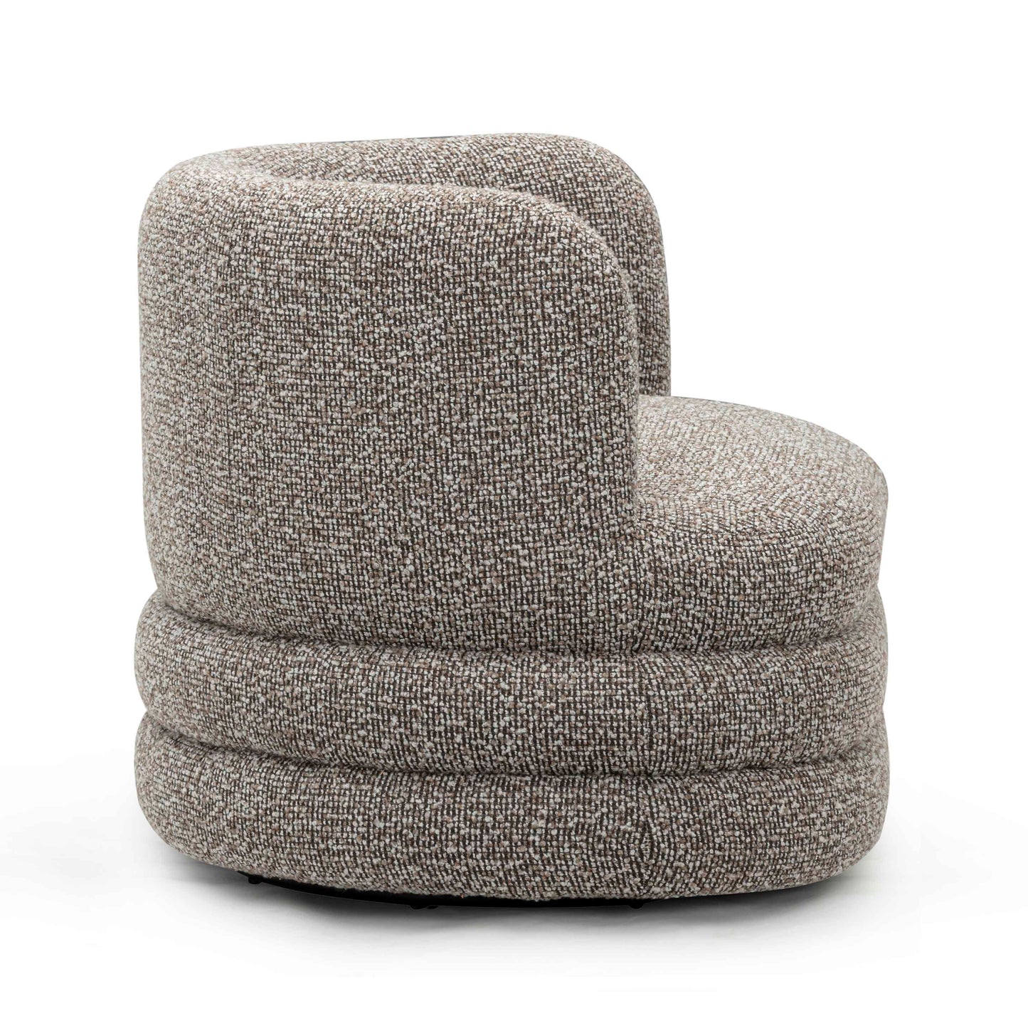 Astor Heavy Performance Boucle Swivel Hotel Lounge Chair Heathered Grey by Tov Furniture