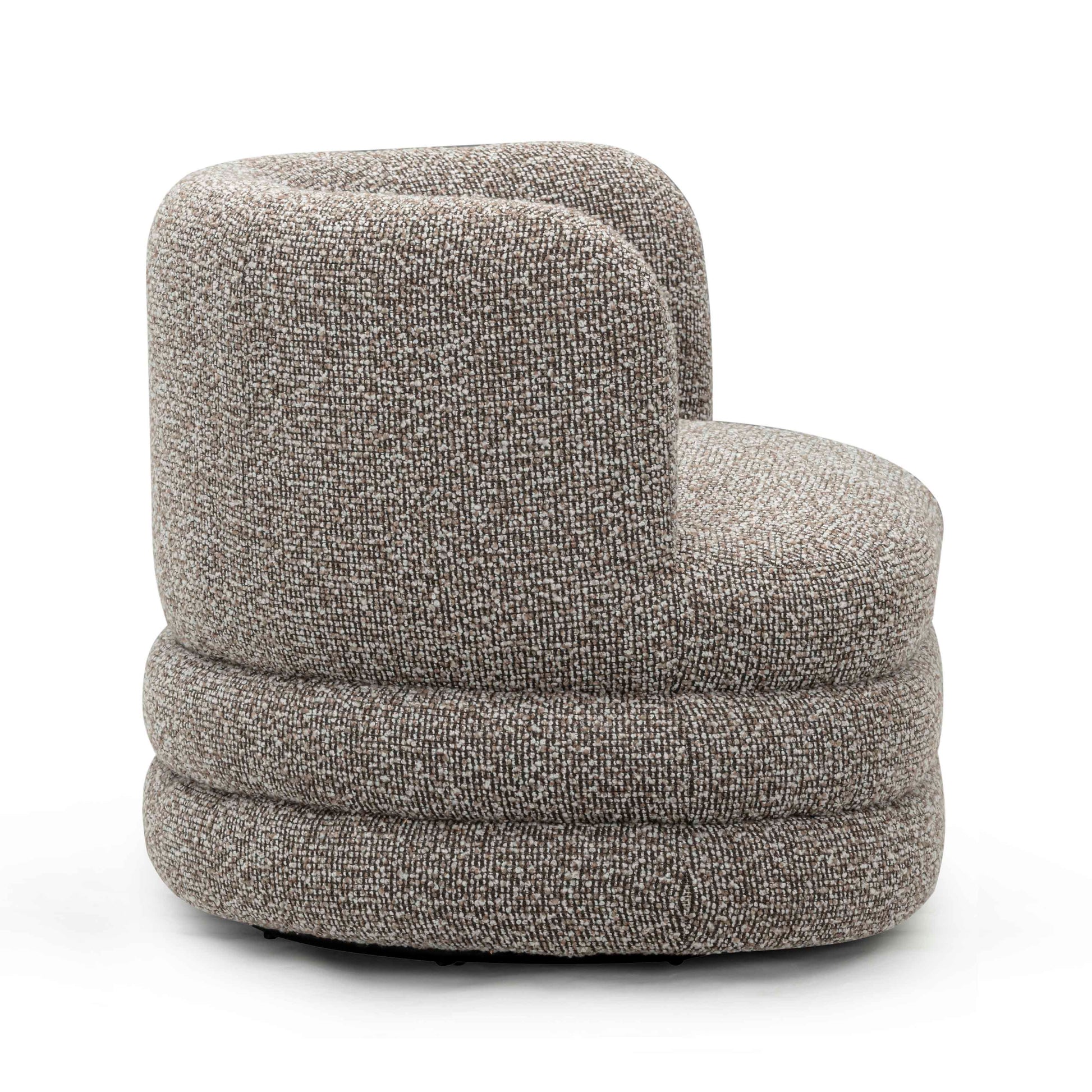Astor Heavy Performance Boucle Swivel Hotel Lounge Chair Heathered Grey by Tov Furniture