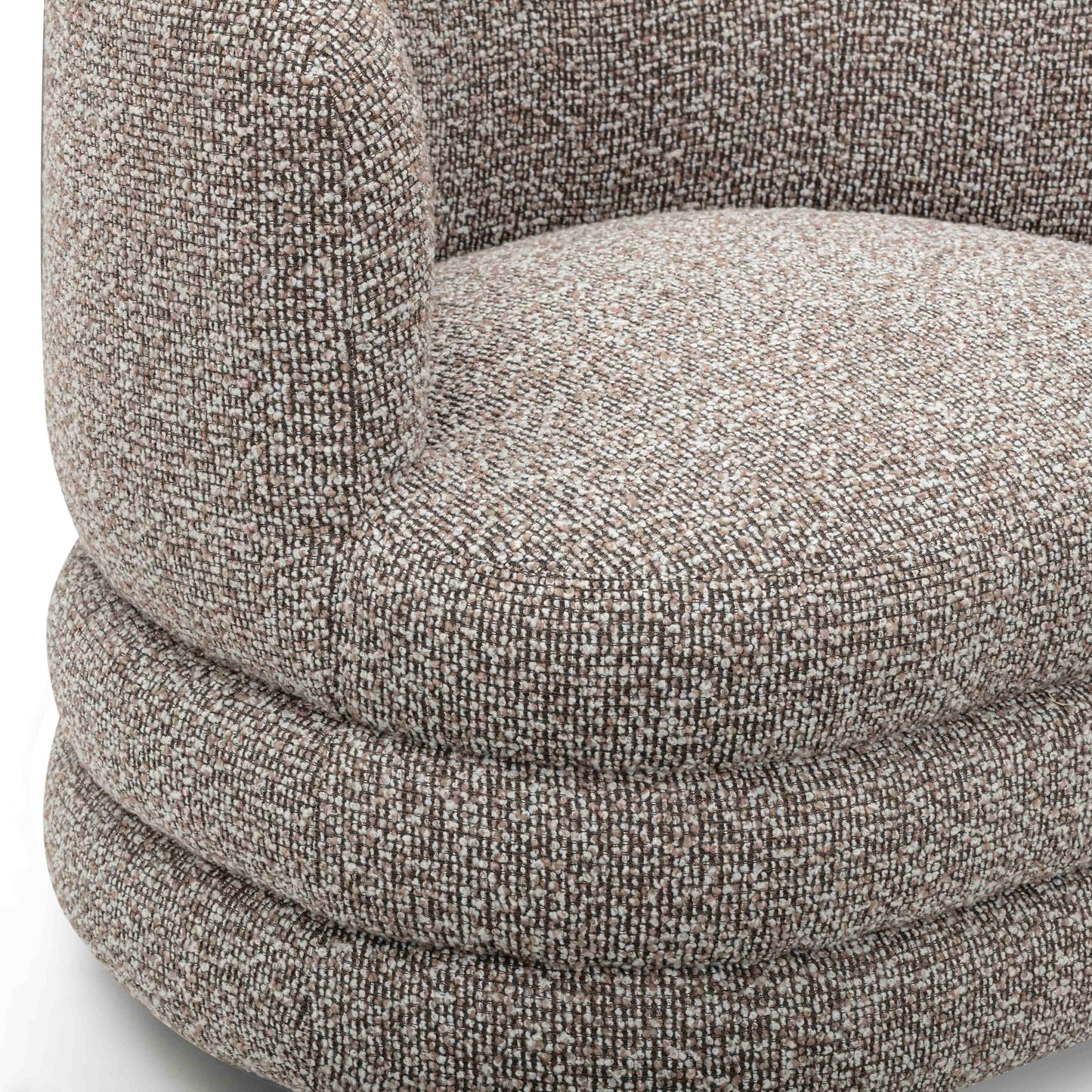 Astor Heavy Performance Boucle Swivel Hotel Lounge Chair Heathered Grey by Tov Furniture
