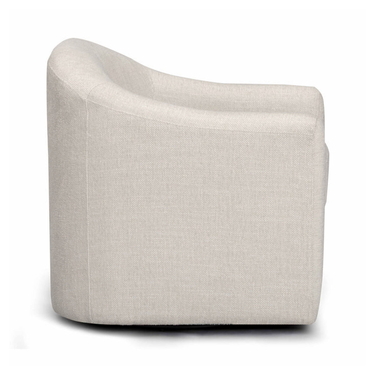 Thao Cream Contract-Grade Basketweave Fabric Swivel Accent Chair by TOV Furniture – photo 4 of 8