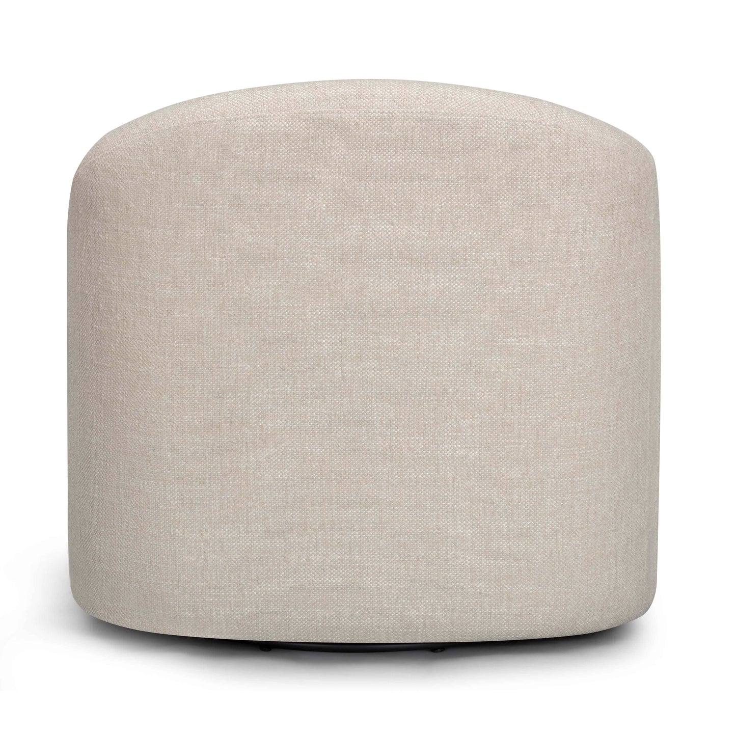 Thao Contract-Grade Basketweave Fabric Swivel Accent Chair Cream by Tov Furniture
