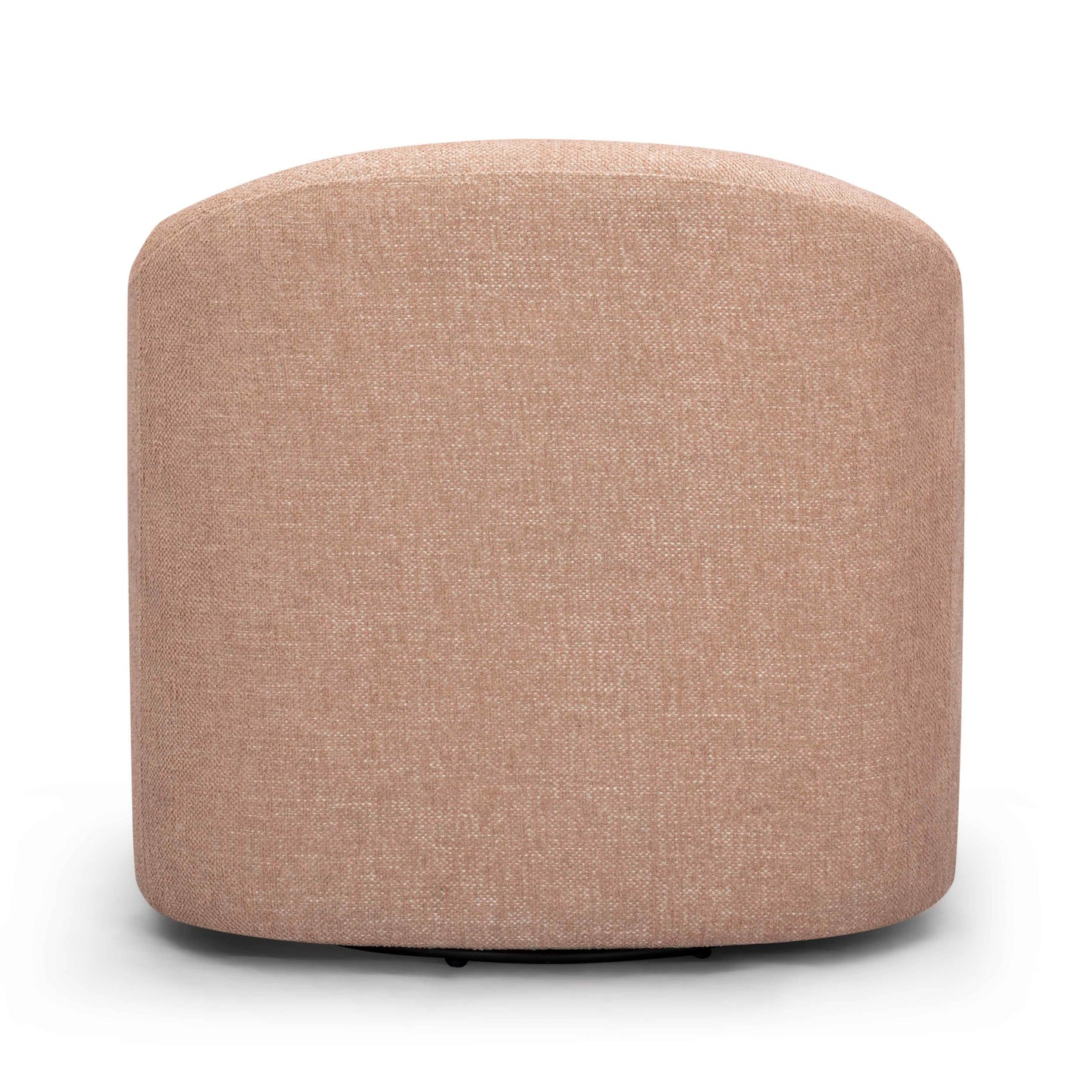 Thao Contract-Grade Basketweave Fabric Swivel Accent Chair Blush by Tov Furniture