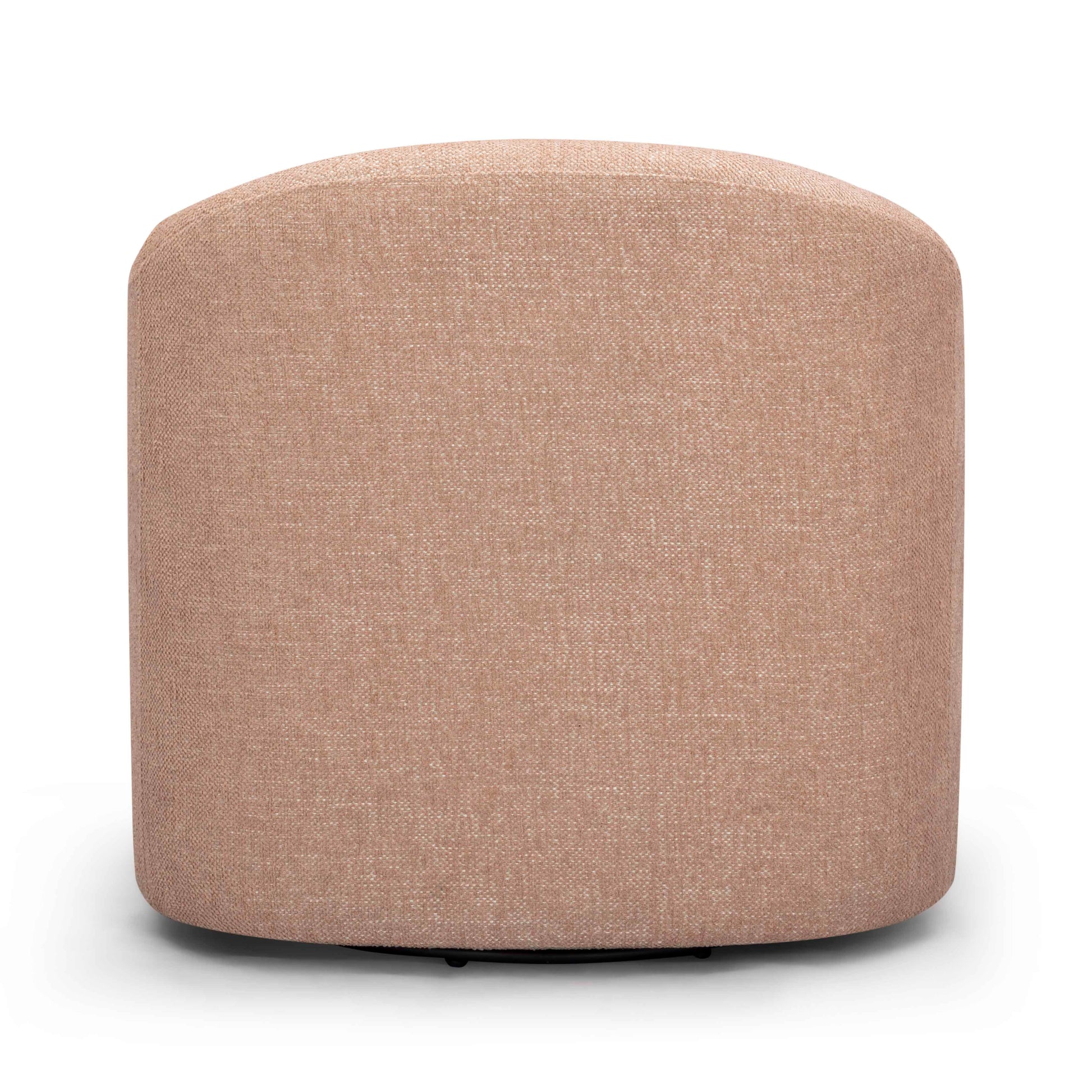Thao Contract-Grade Basketweave Fabric Swivel Accent Chair Blush by Tov Furniture