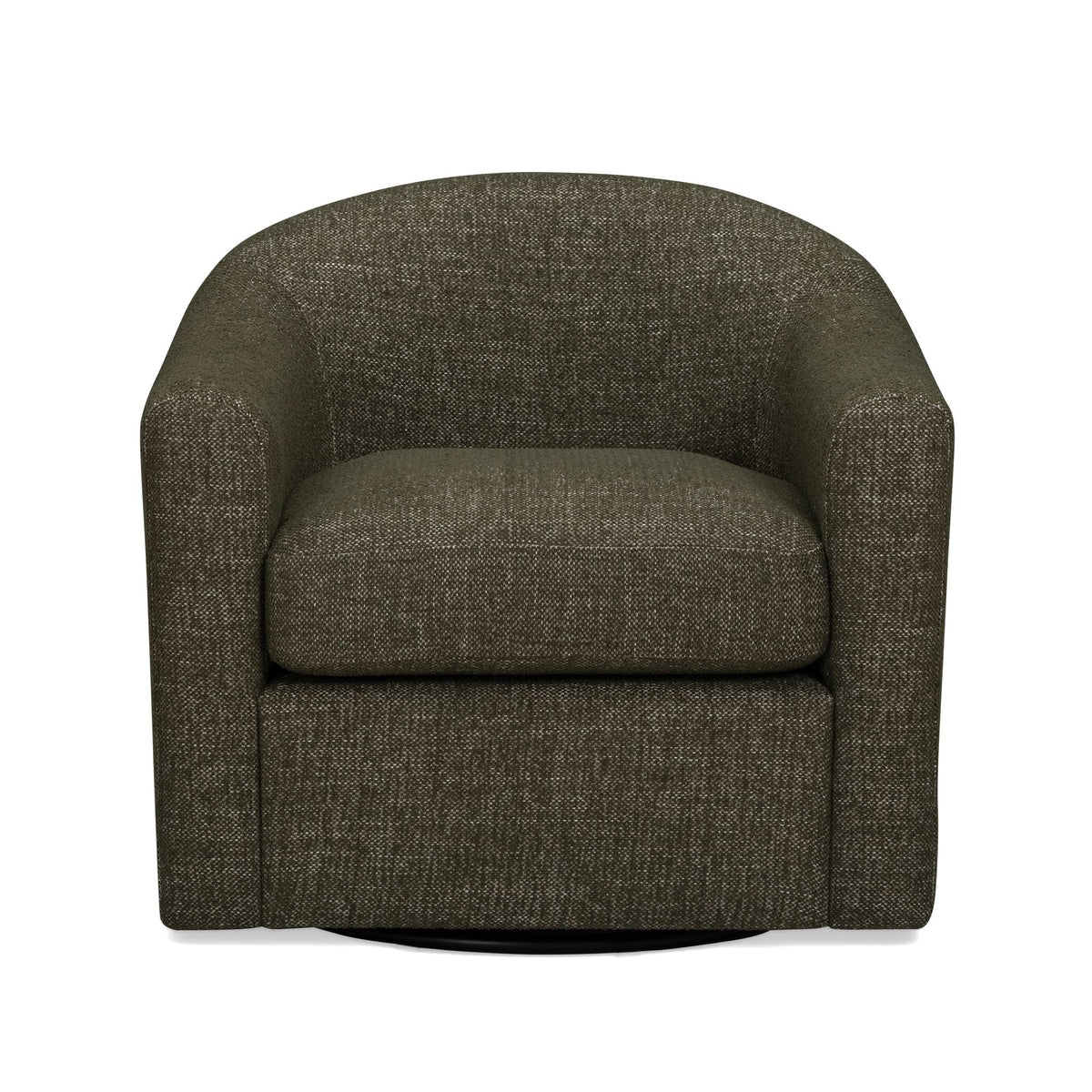Thao Green Contract-Grade Basketweave Fabric Swivel Accent Chair by TOV Furniture – photo 3 of 8