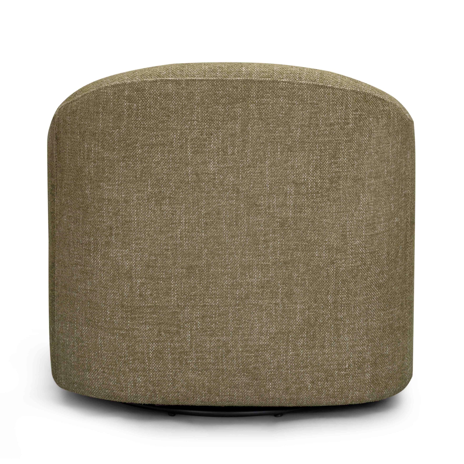 Thao Contract-Grade Basketweave Fabric Swivel Accent Chair Green by Tov Furniture