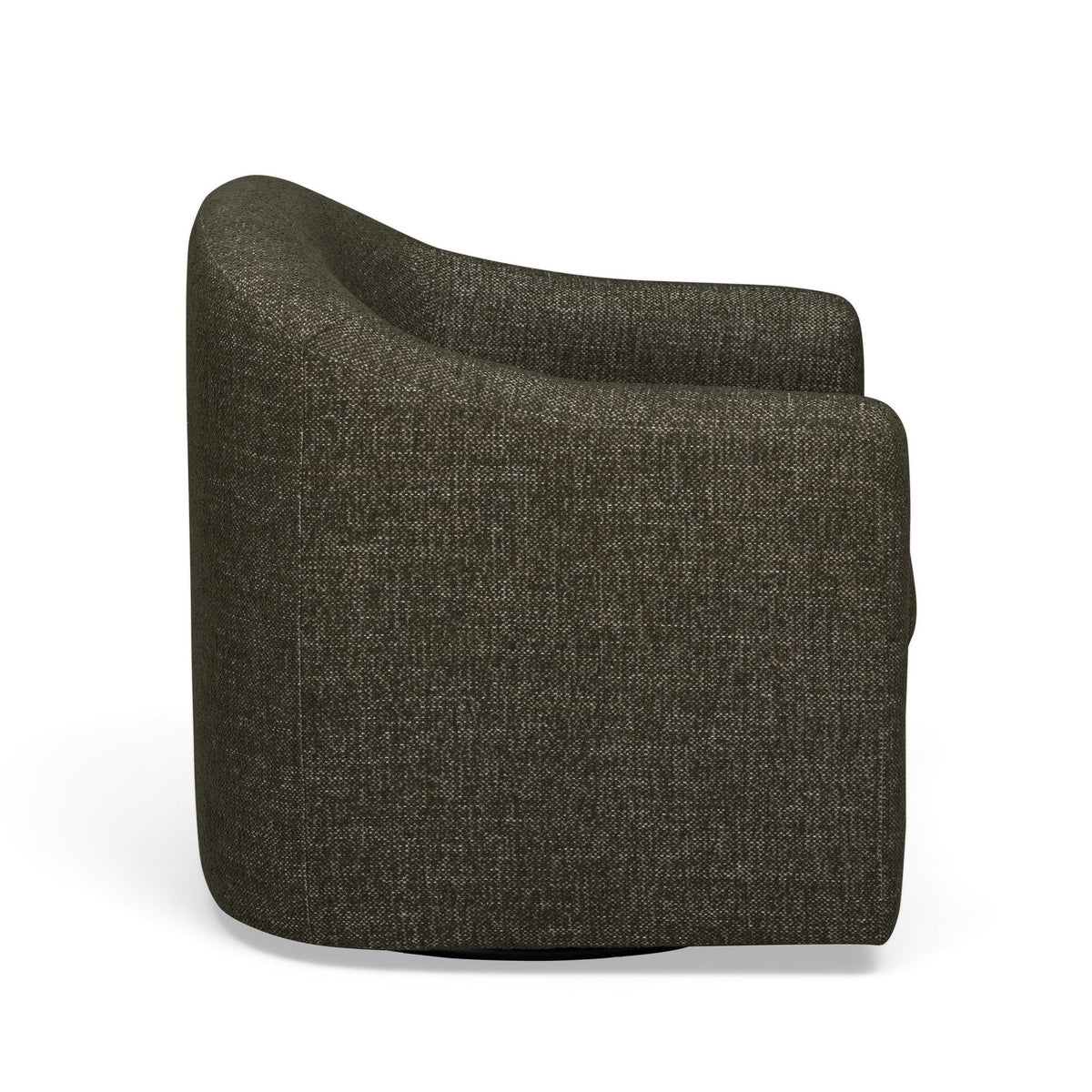 Thao Green Contract-Grade Basketweave Fabric Swivel Accent Chair by TOV Furniture – photo 4 of 8