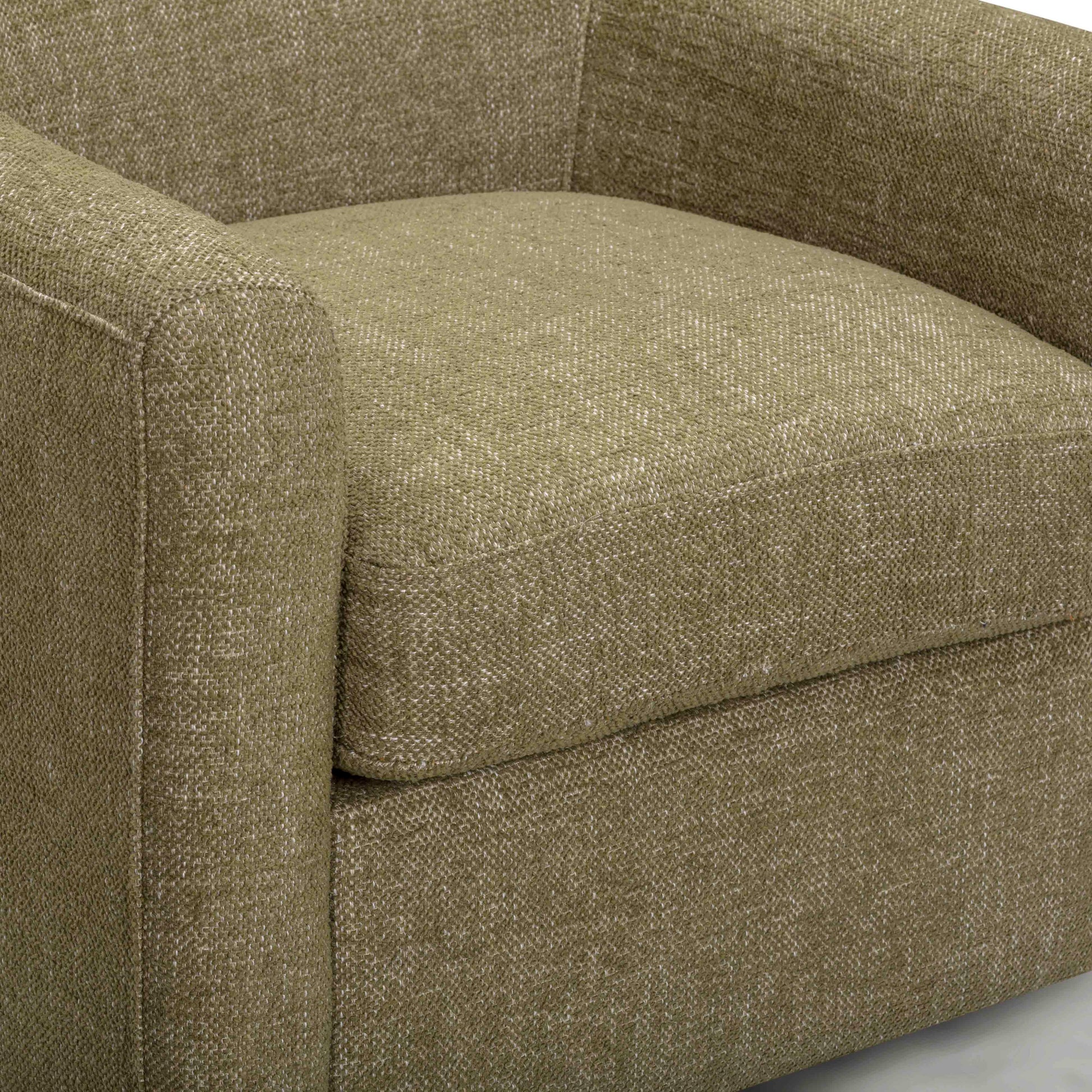 Thao Contract-Grade Basketweave Fabric Swivel Accent Chair Green by Tov Furniture