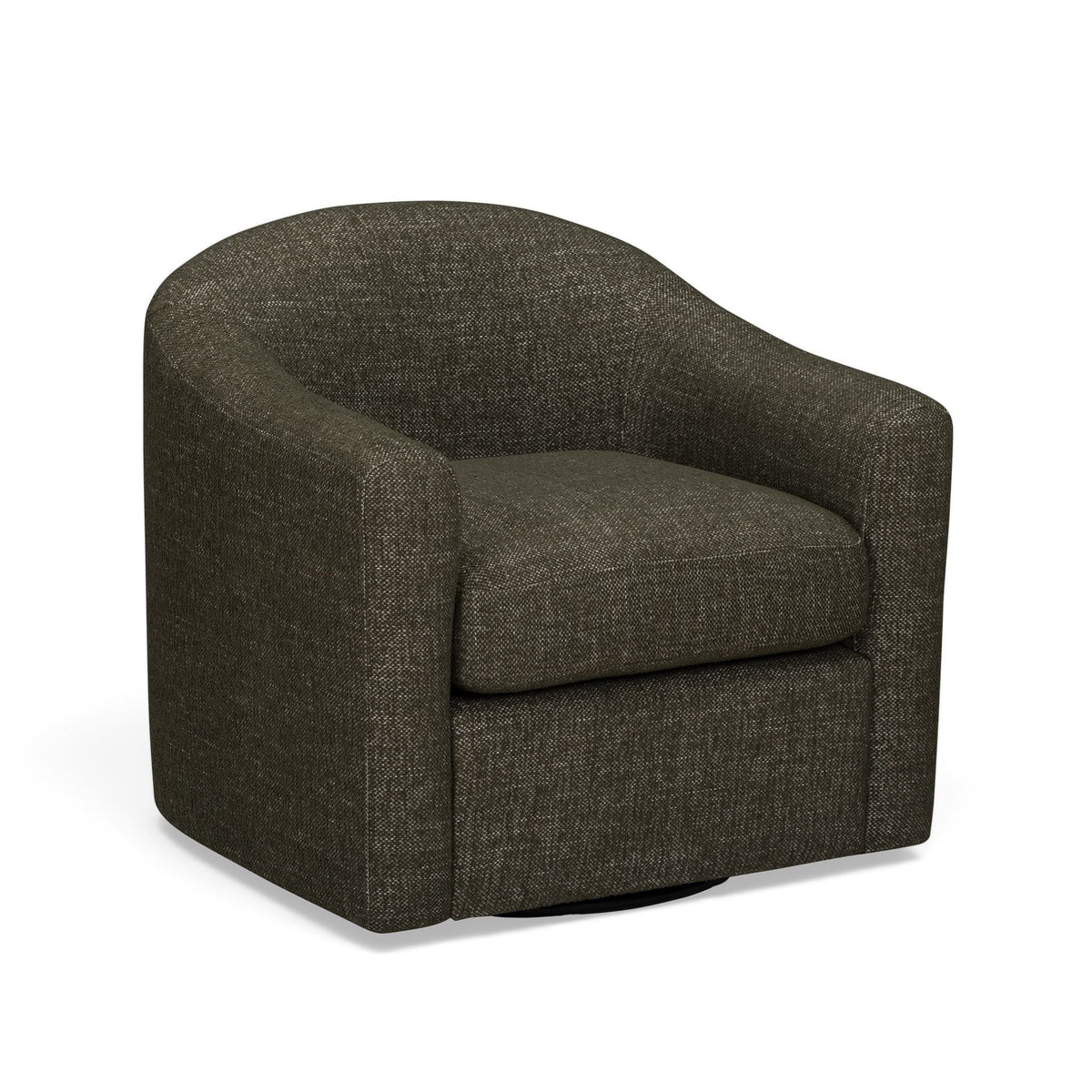 Thao Green Contract-Grade Basketweave Fabric Swivel Accent Chair by TOV Furniture – photo 1 of 8