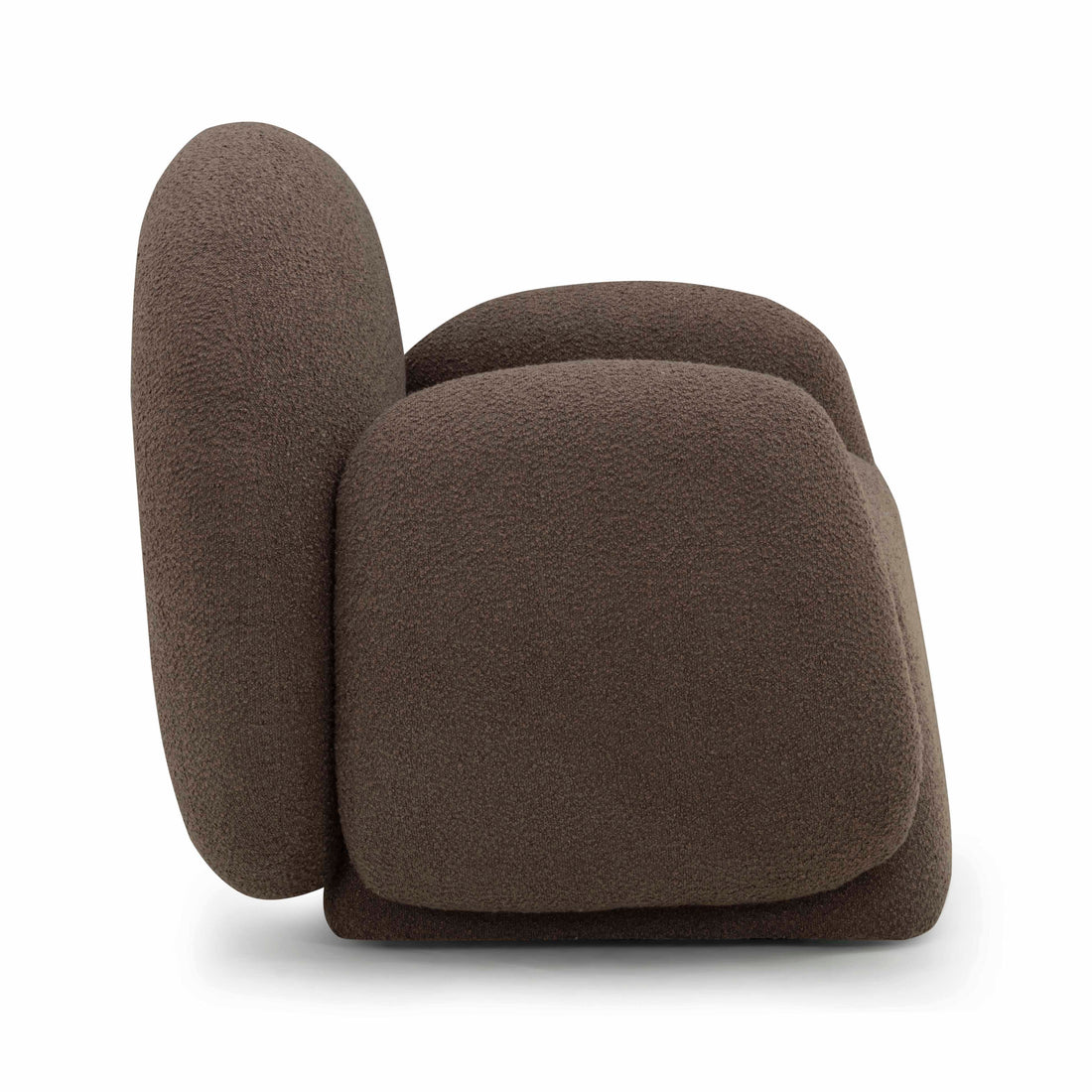 Marius Brown Boucle Accent Chair Brown by Tov Furniture