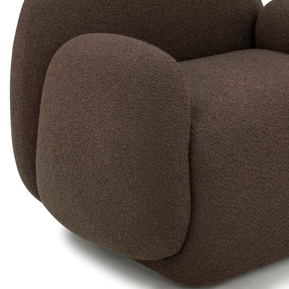Marius Brown Boucle Accent Chair Brown by Tov Furniture