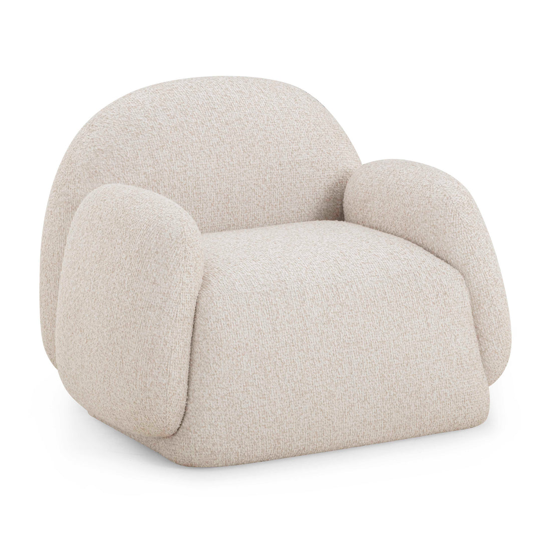 Marius Cream Heavy Texture Accent Chair Cream by Tov Furniture