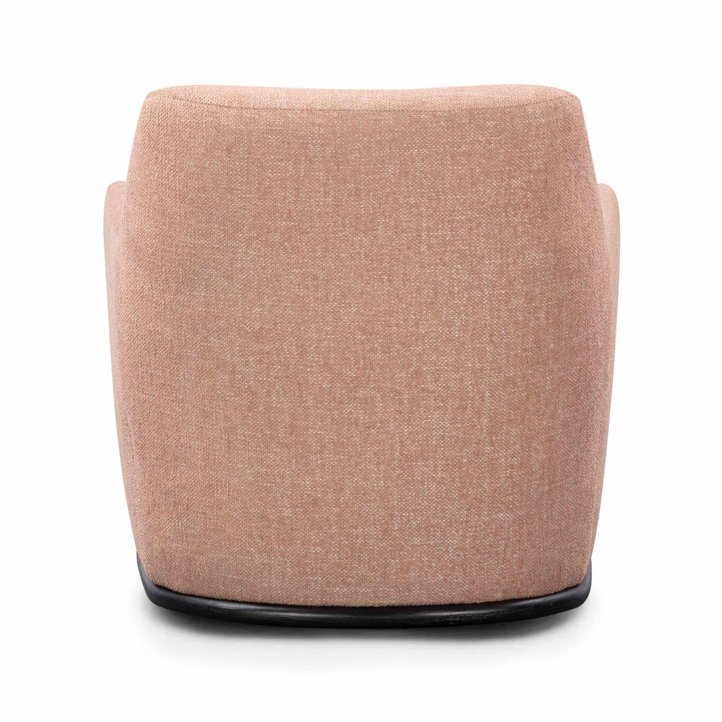 Mado Peach Textured Contract-Grade Fabric Swivel Accent Chair Peach by Tov Furniture