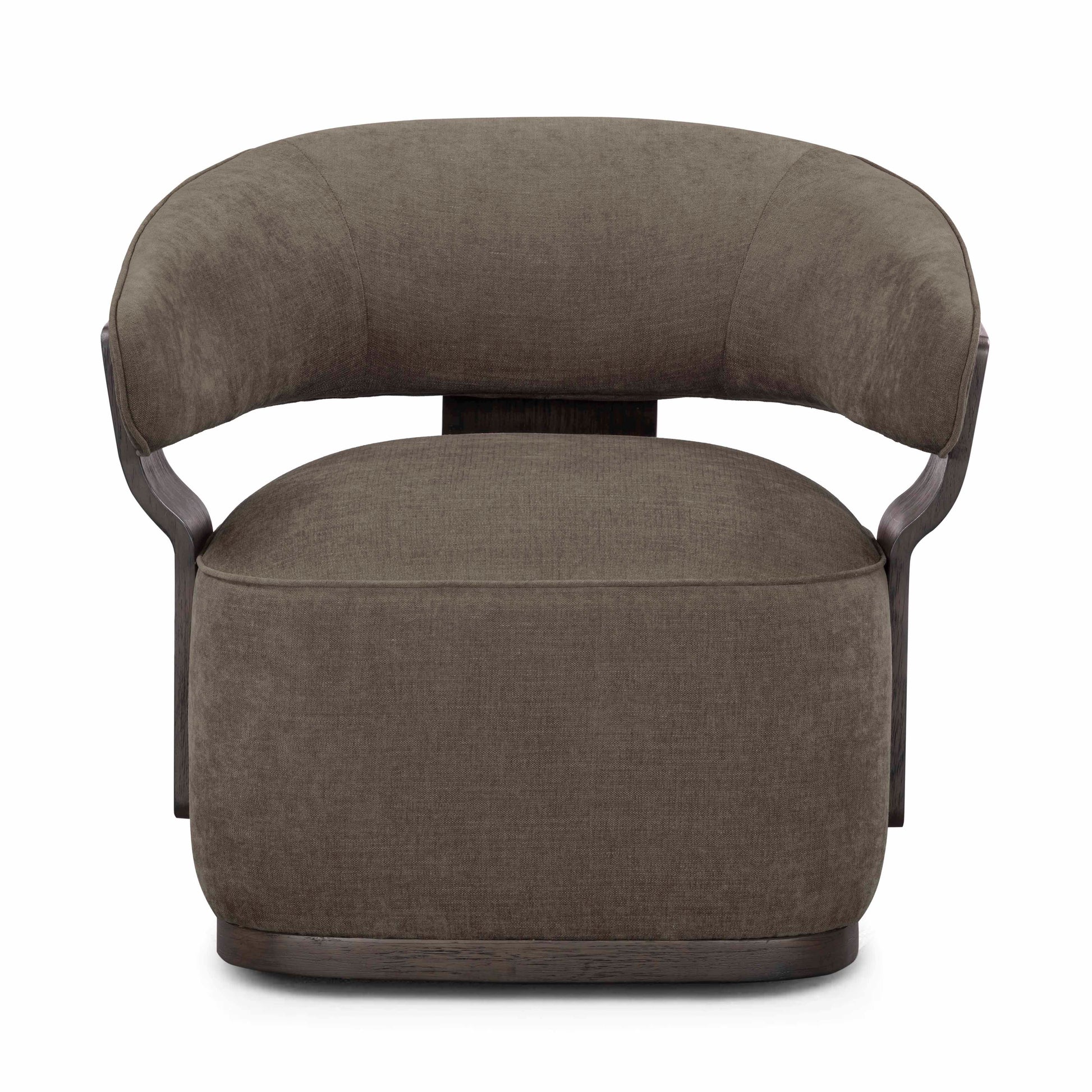 Madison Linen Performance Chenille Swivel Accent Chair Mink by Tov Furniture