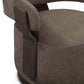 Madison Linen Performance Chenille Swivel Accent Chair Mink by Tov Furniture