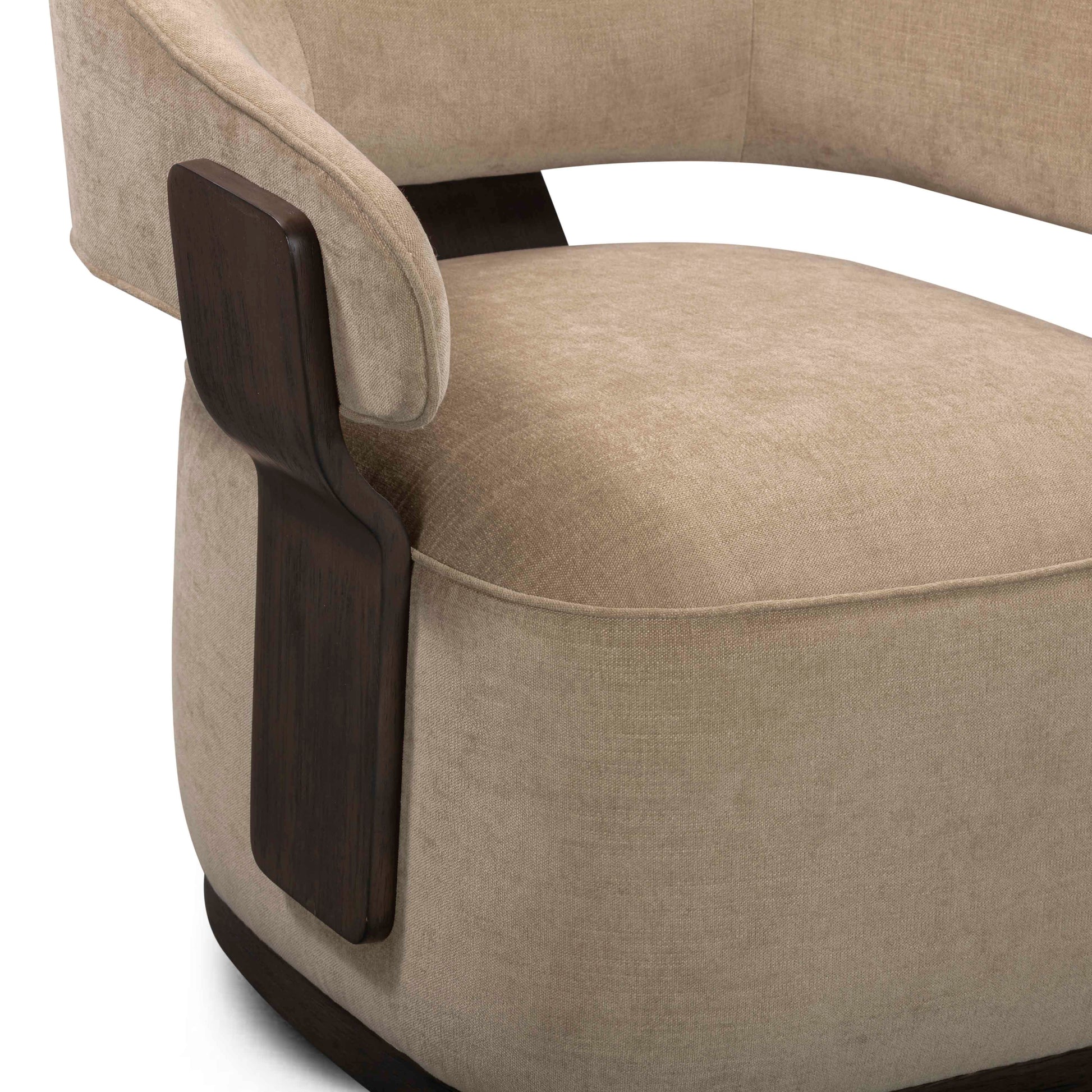 Madison Linen Performance Chenille Swivel Accent Chair Stone by Tov Furniture