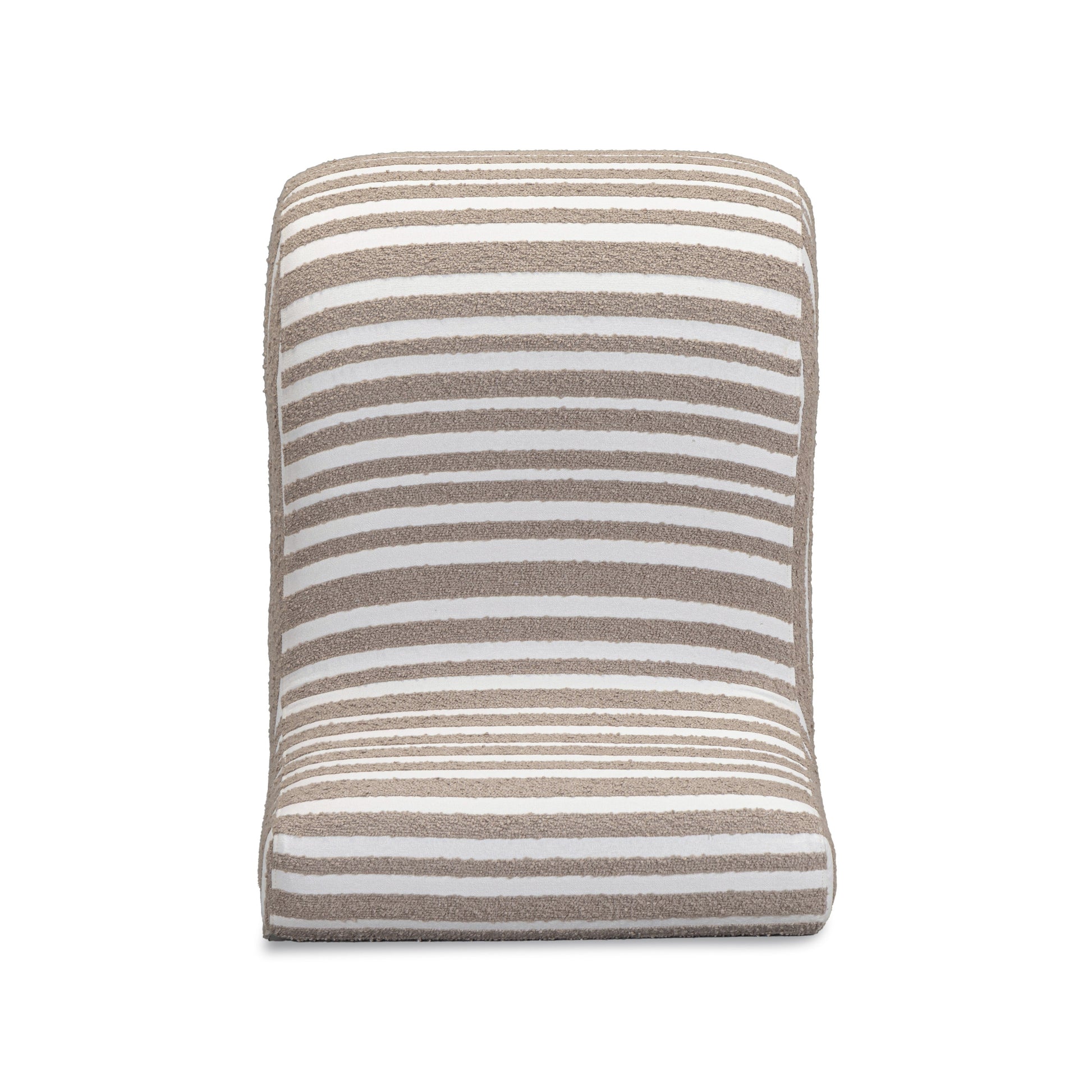 Senna Taupe Organic Stripes Contract-Grade Jacquard Fabric Accent Chair Taupe by Tov Furniture