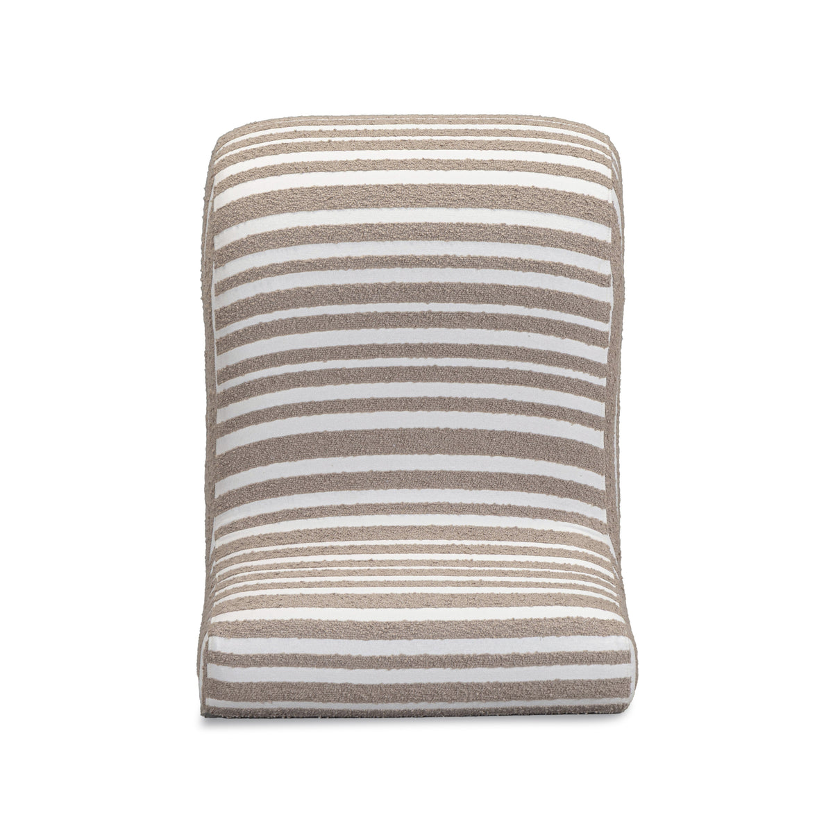 Senna Taupe Organic Stripes Contract-Grade Jacquard Fabric Accent Chair by TOV Furniture – photo 7 of 8