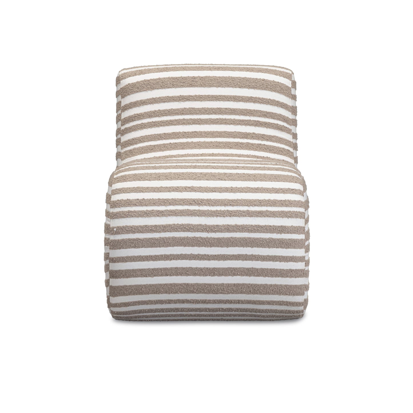 Senna Taupe Organic Stripes Contract-Grade Jacquard Fabric Accent Chair Taupe by Tov Furniture