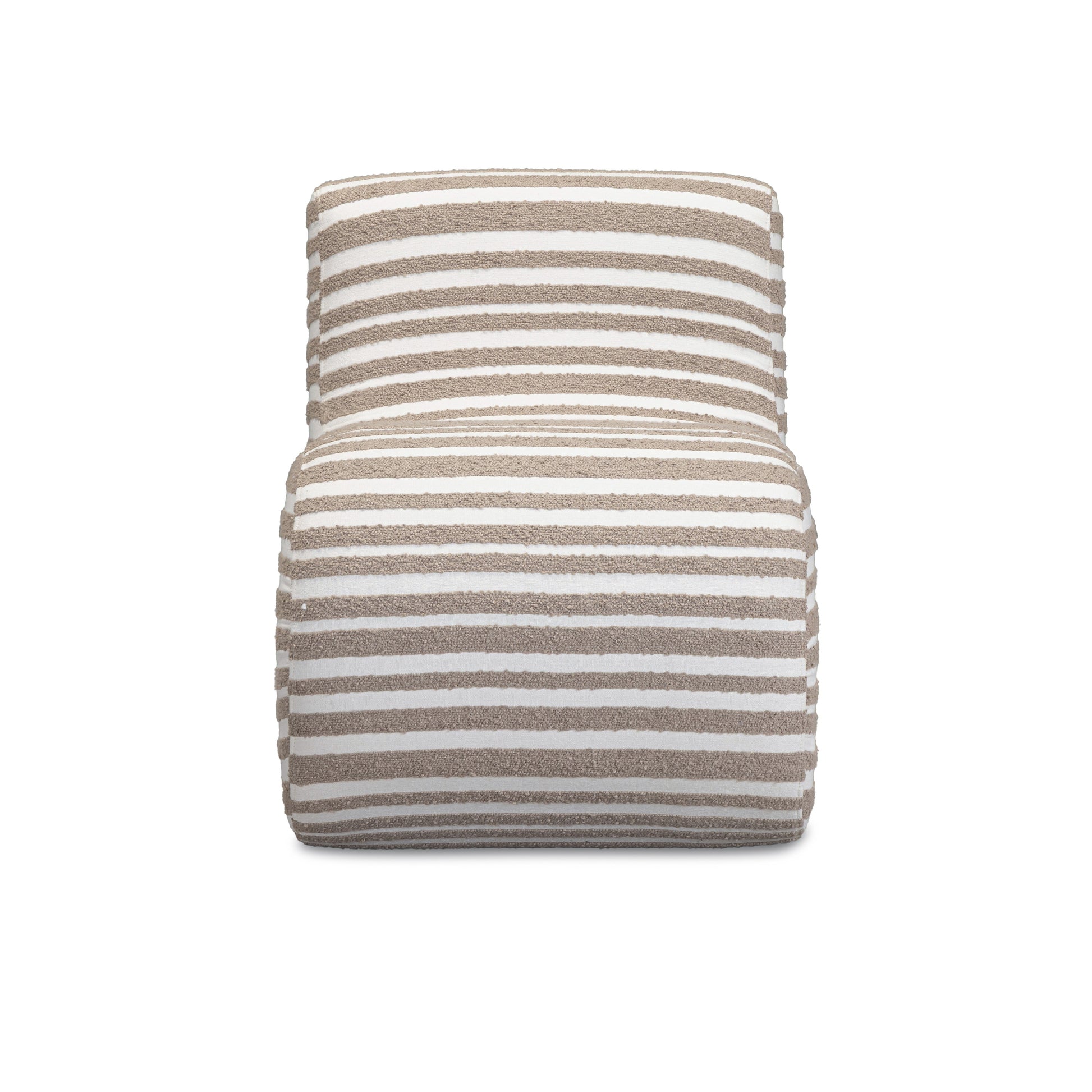 Senna Taupe Organic Stripes Contract-Grade Jacquard Fabric Accent Chair Taupe by Tov Furniture
