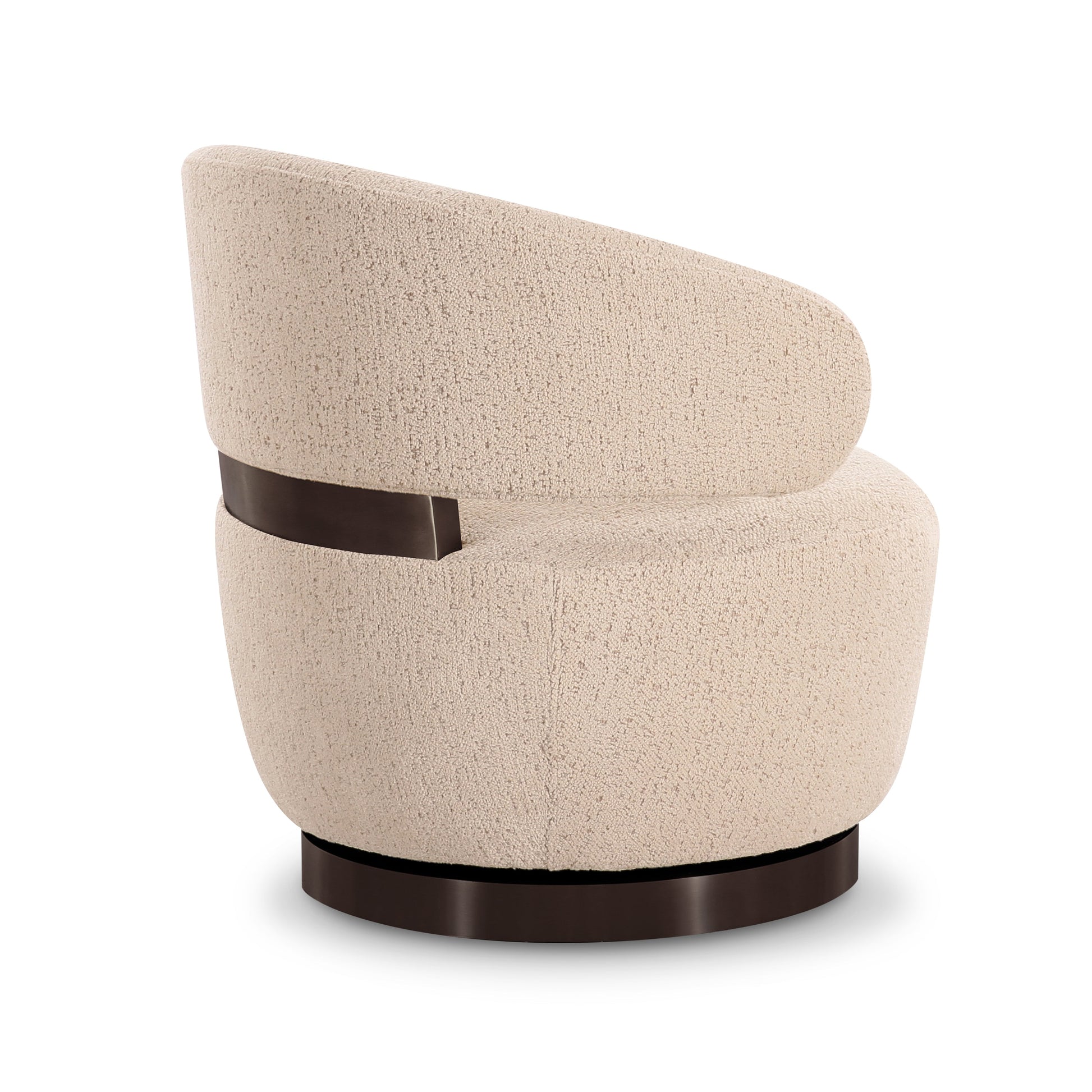Austin Cream Performance Boucle Swivel Accent Chair Cream by Tov Furniture