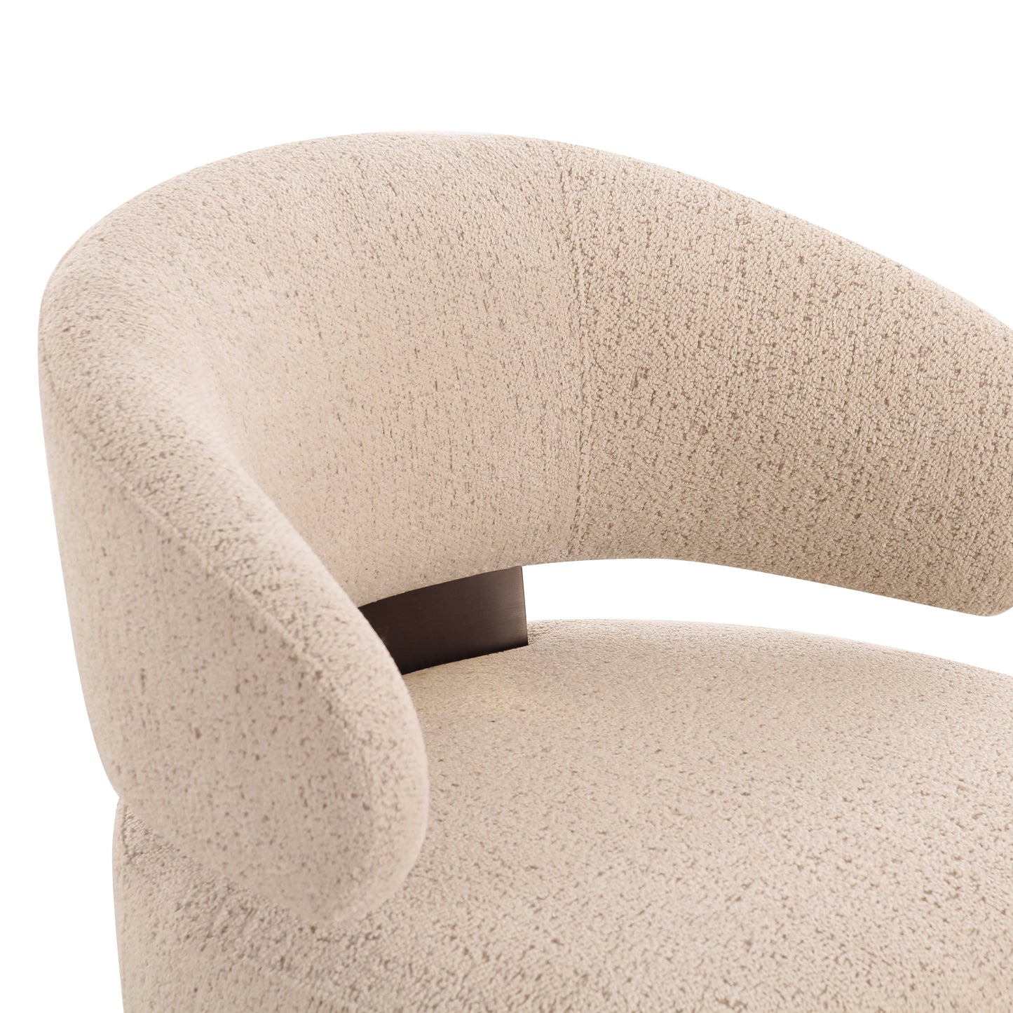 Austin Cream Performance Boucle Swivel Accent Chair Cream by Tov Furniture