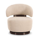 Austin Cream Performance Boucle Swivel Accent Chair Cream by Tov Furniture
