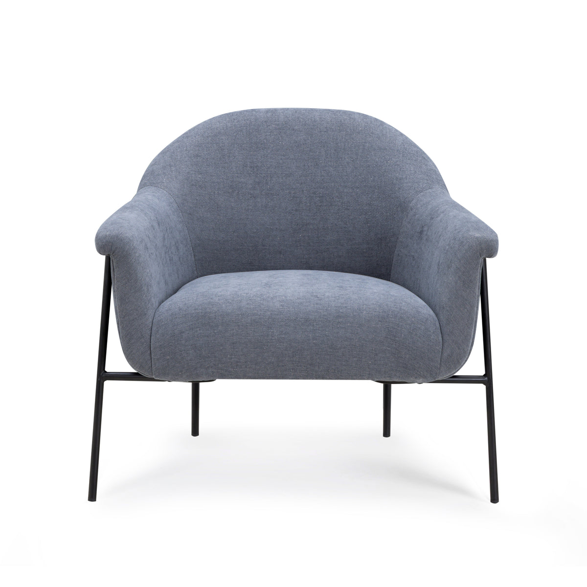 Lua Performance Chenille Accent Chair in Blue by TOV Furniture – photo 3 of 7